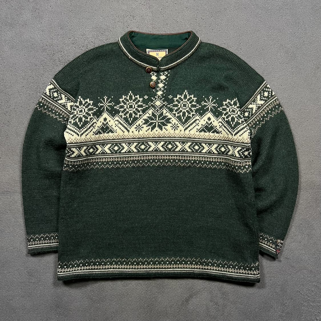 DALE OF NORWAY 데일 오브 노르웨이 노르딕 하프버튼 울 니트 상품이미지1