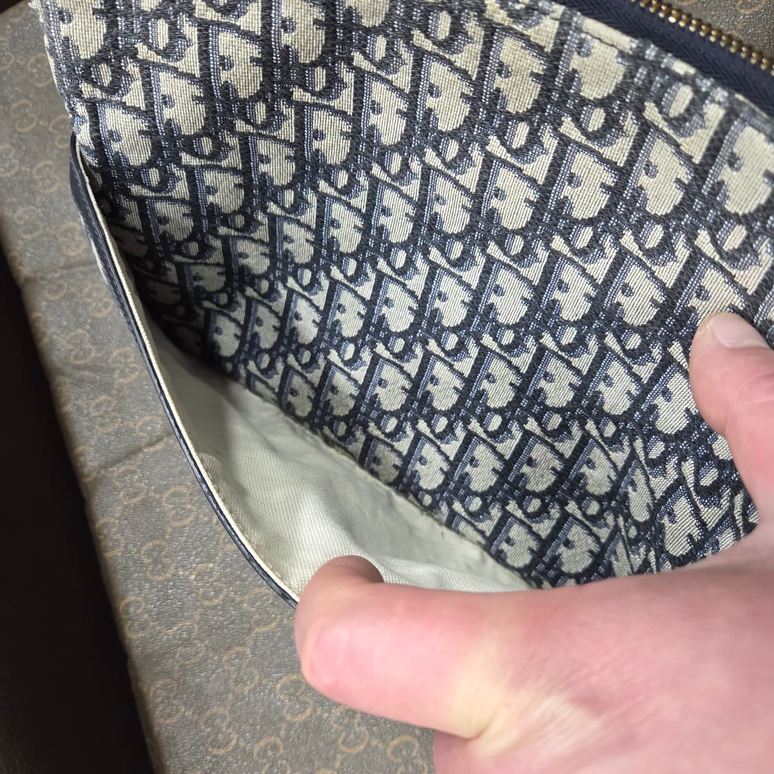 디올 오블리크 자카드 클러치 상품이미지2