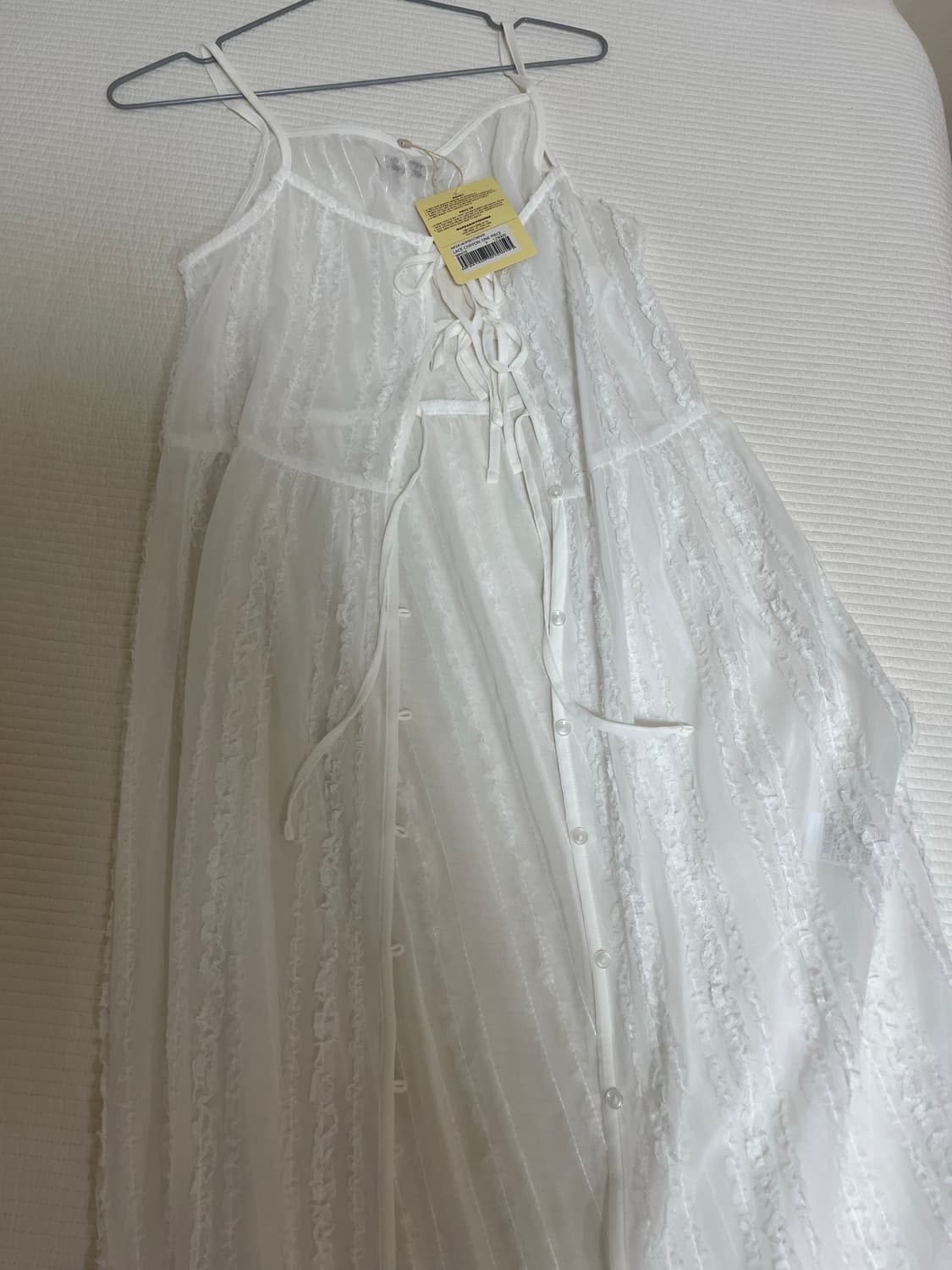 마가린핑거스 LACE CHIFFON ONE PIECE (WHITE)(새상 상품이미지7