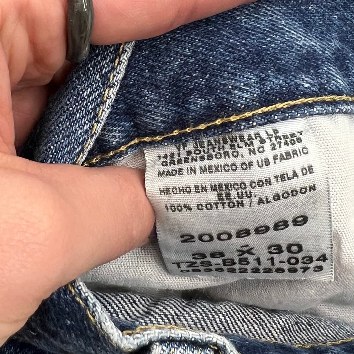 리 레귤러핏 데님 팬츠 r2855 상품이미지7