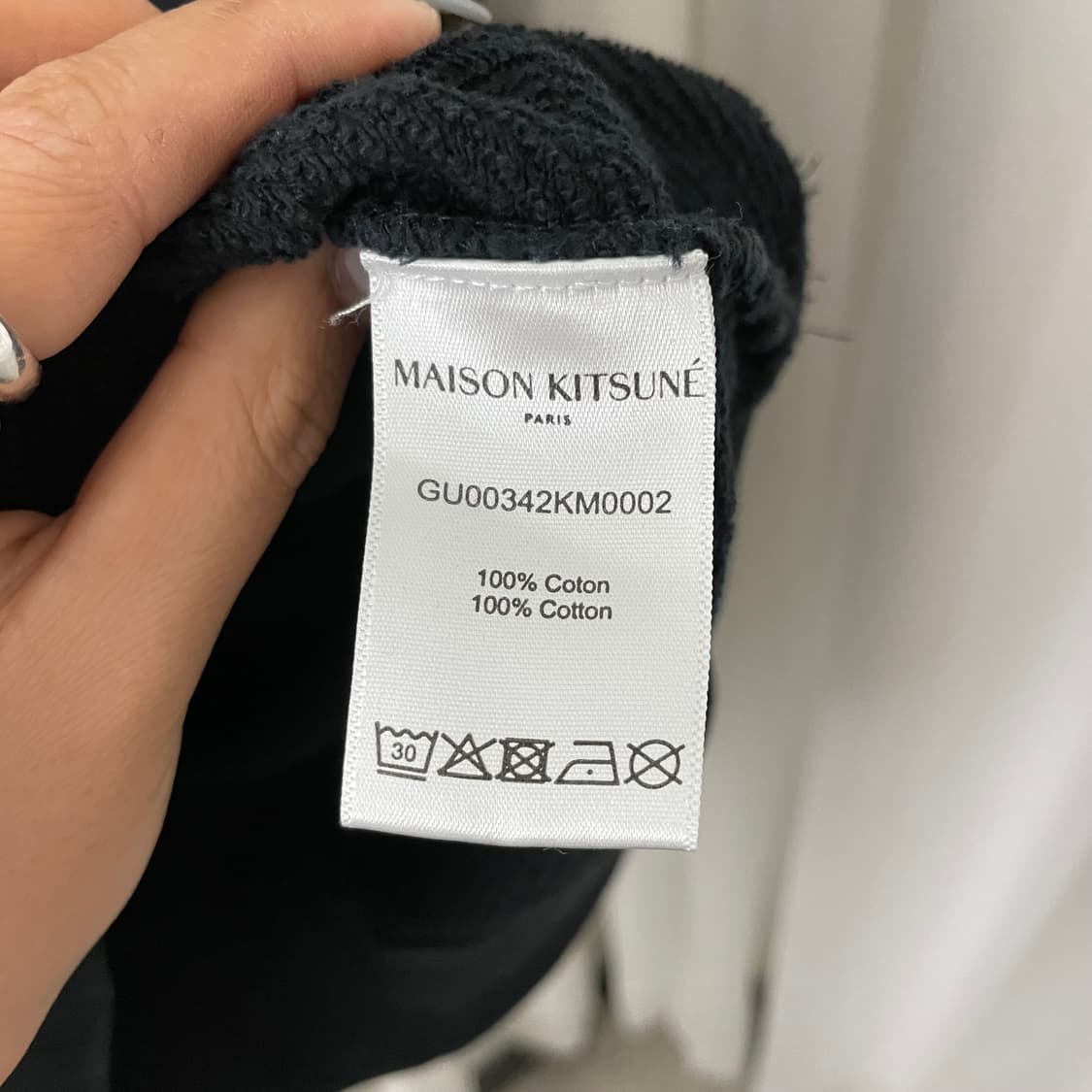 메종키츠네 칠렉스 블랙 맨투맨 상품이미지8