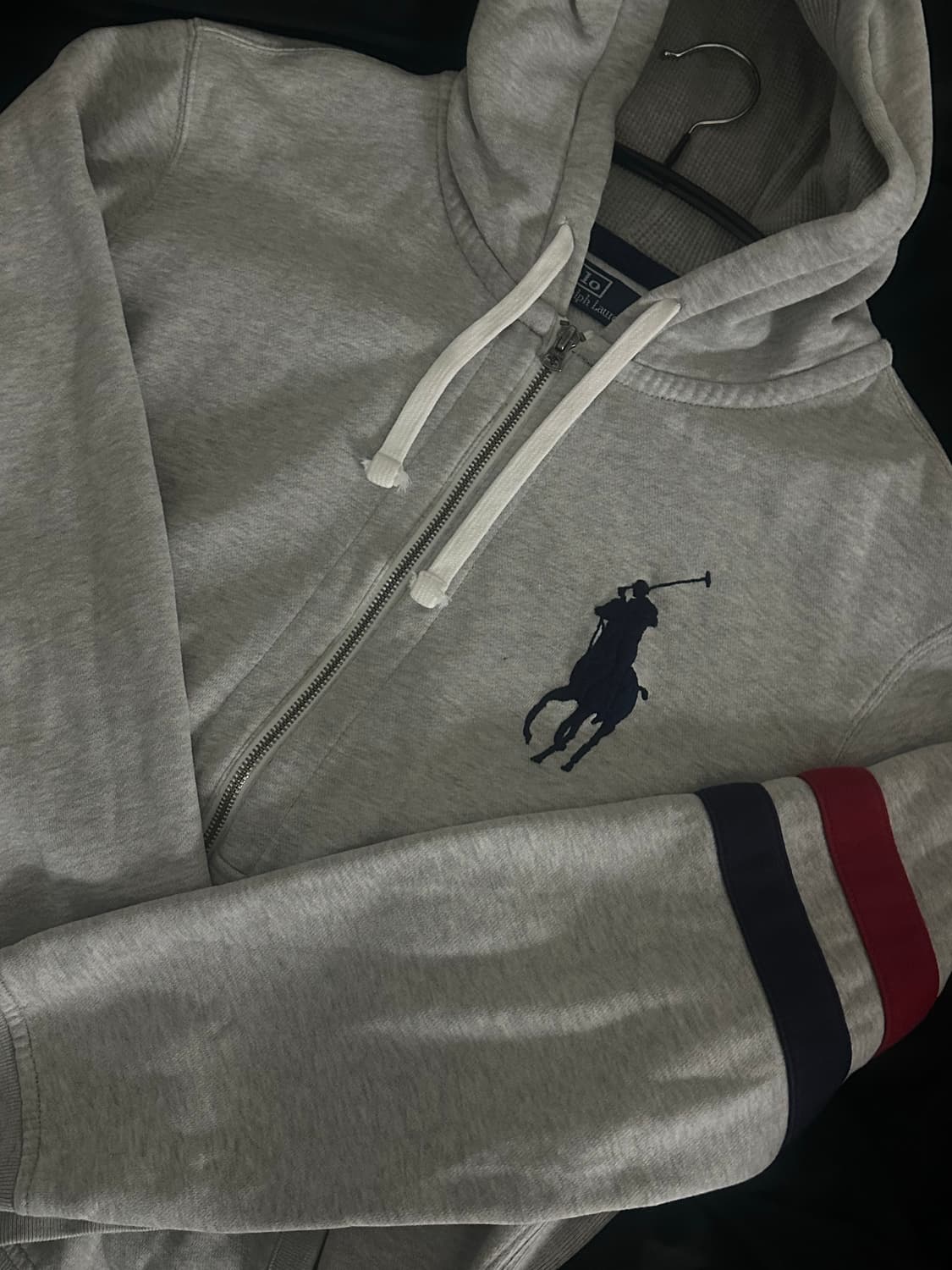 폴로 빅포니 후드집업 [회색] 상품이미지1