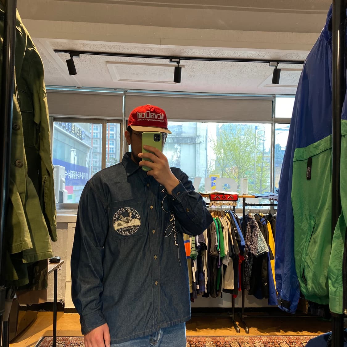 🌊90s Deadstock WILD FANG denim shirts 상품이미지9