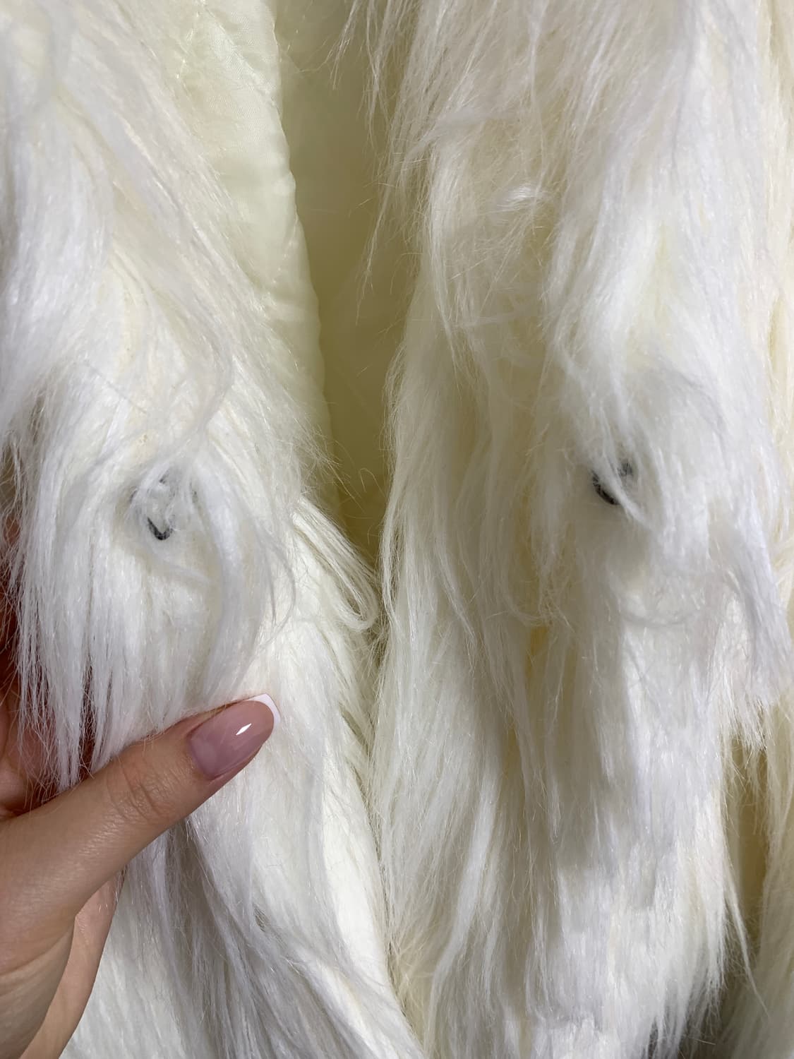 보헤미안서울 퍼 자켓 화이트 상품이미지4