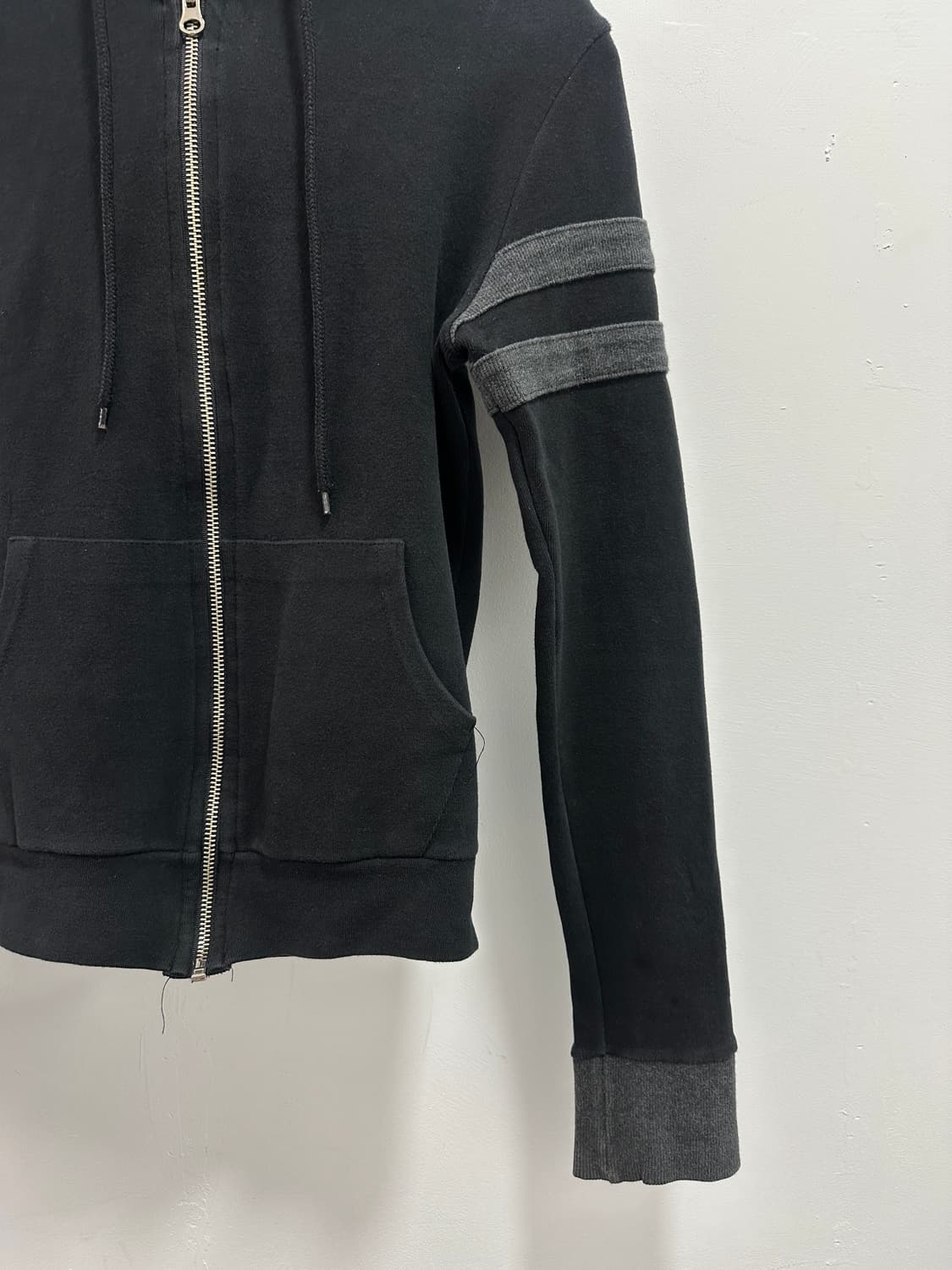 Vintage side stripe slim double hoodie 상품이미지6