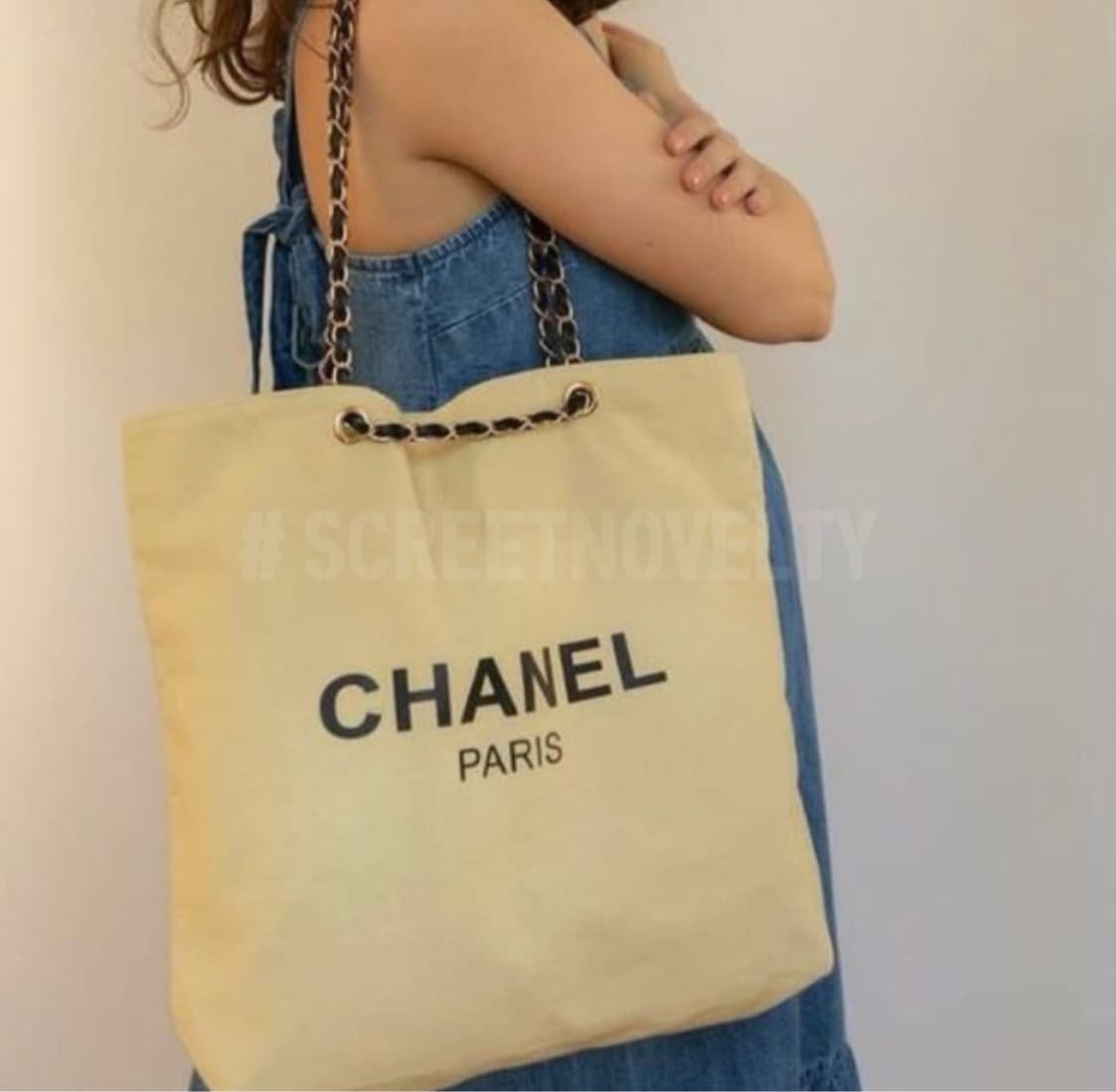 샤넬뷰티 골드체인 숄더백 아이보리 상품이미지3