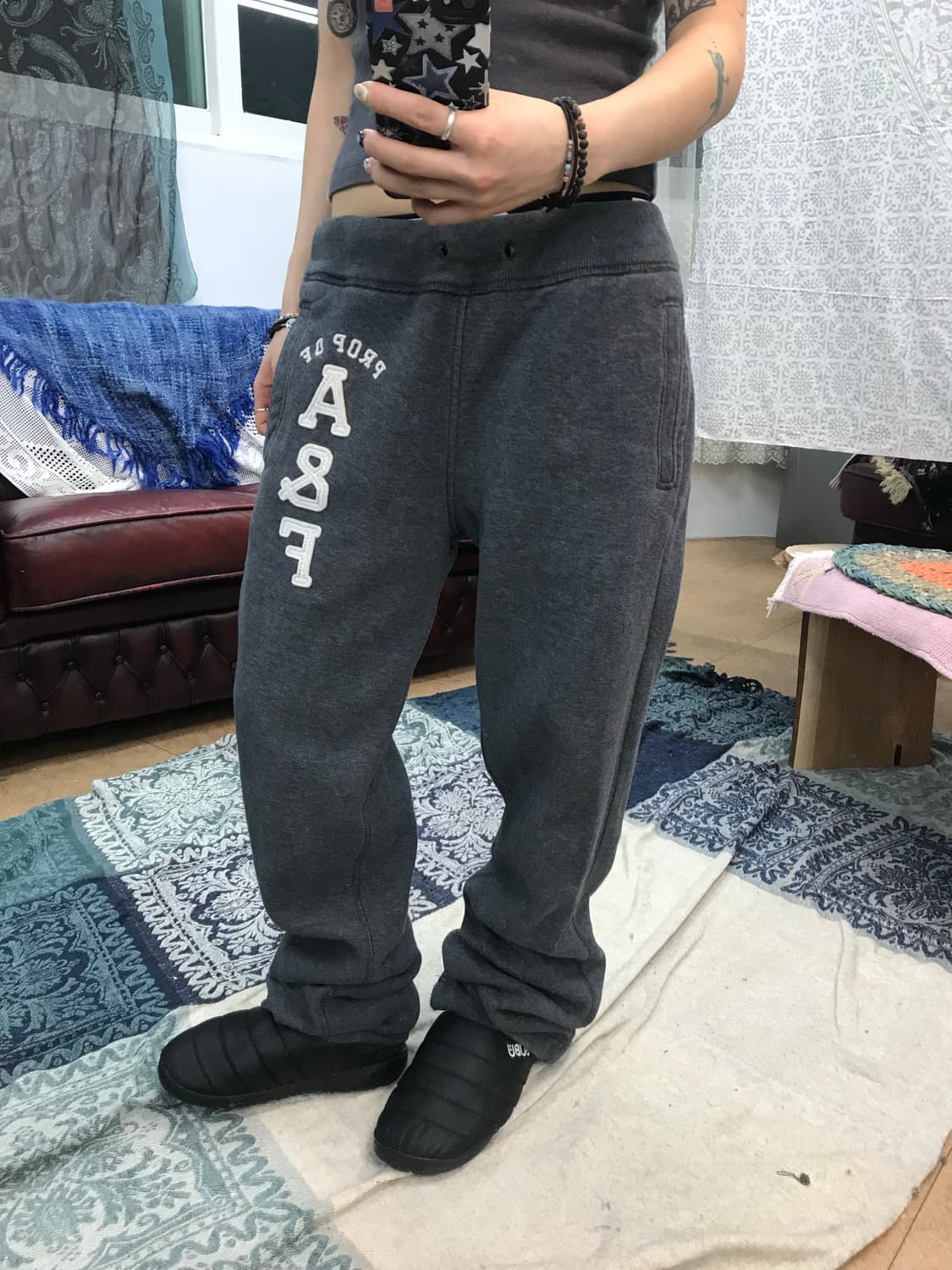 아베크롬비 밴딩 기모 트레이닝팬츠  상품이미지1