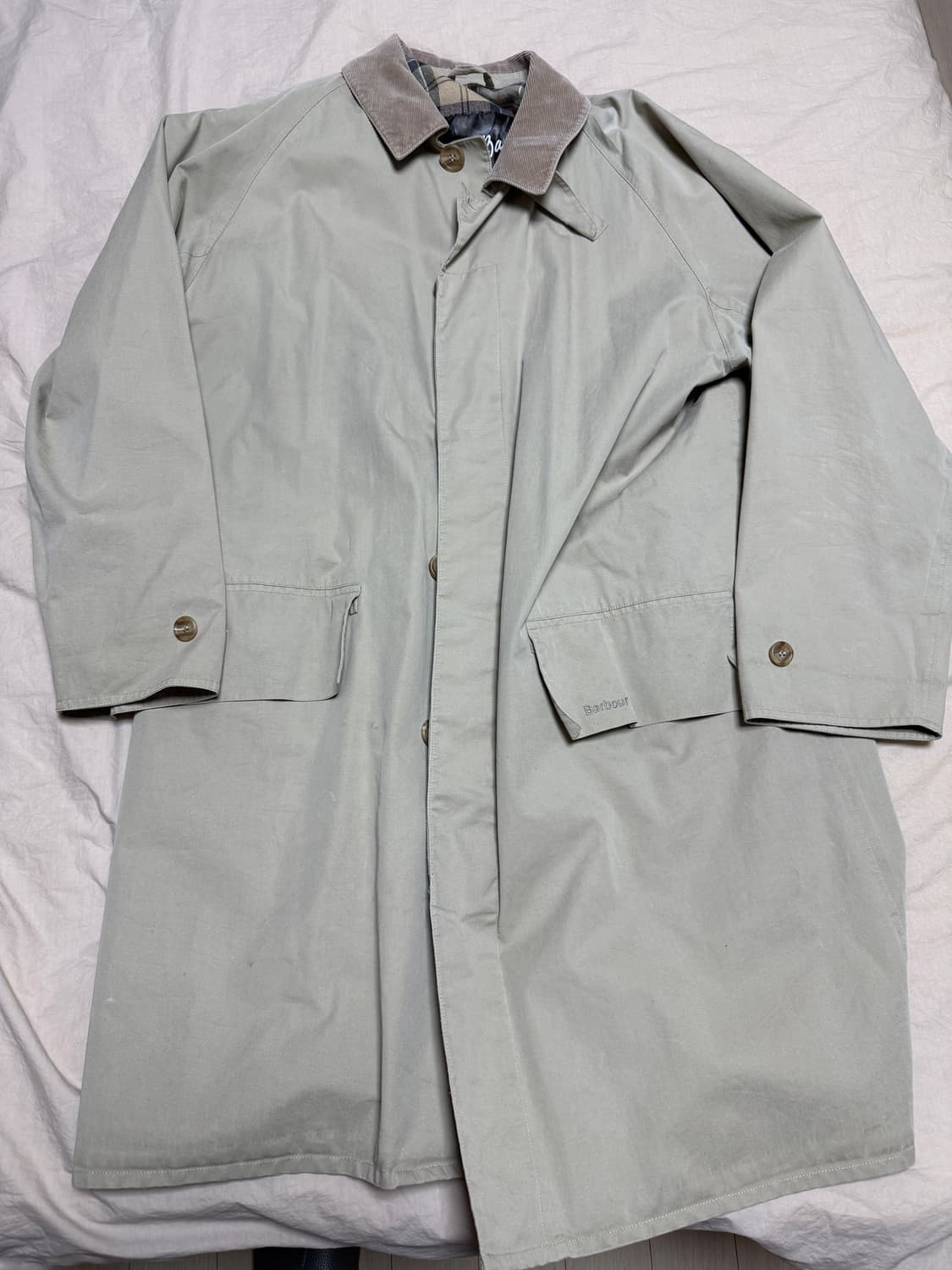 바버 싱글 브레스티드 코트 상품이미지1