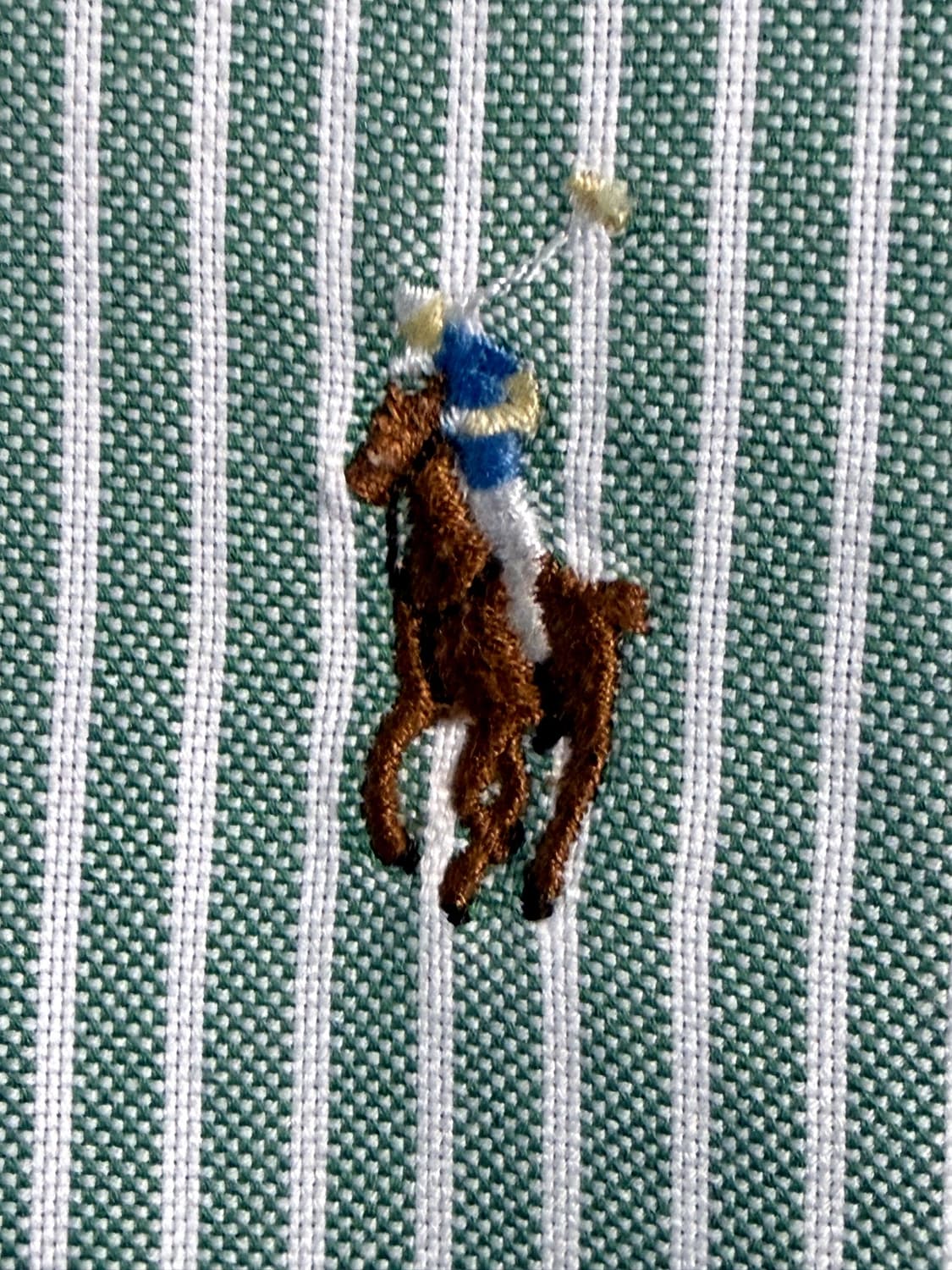 폴로 랄프로렌 클래식핏 연그린 줄무늬셔츠 95- 마른 100 상품이미지5