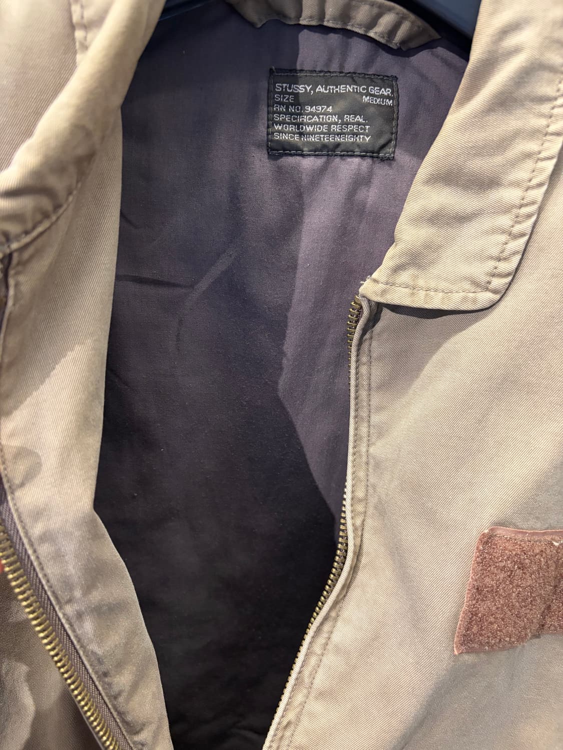 00s stussy Army mix jacket 상품이미지4