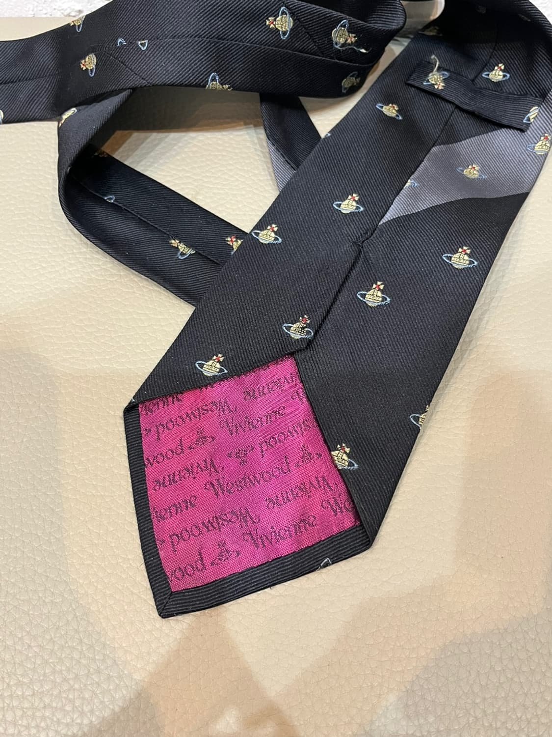 비비안웨스트우드 실크 넥타이 Made in ITALY 상품이미지4