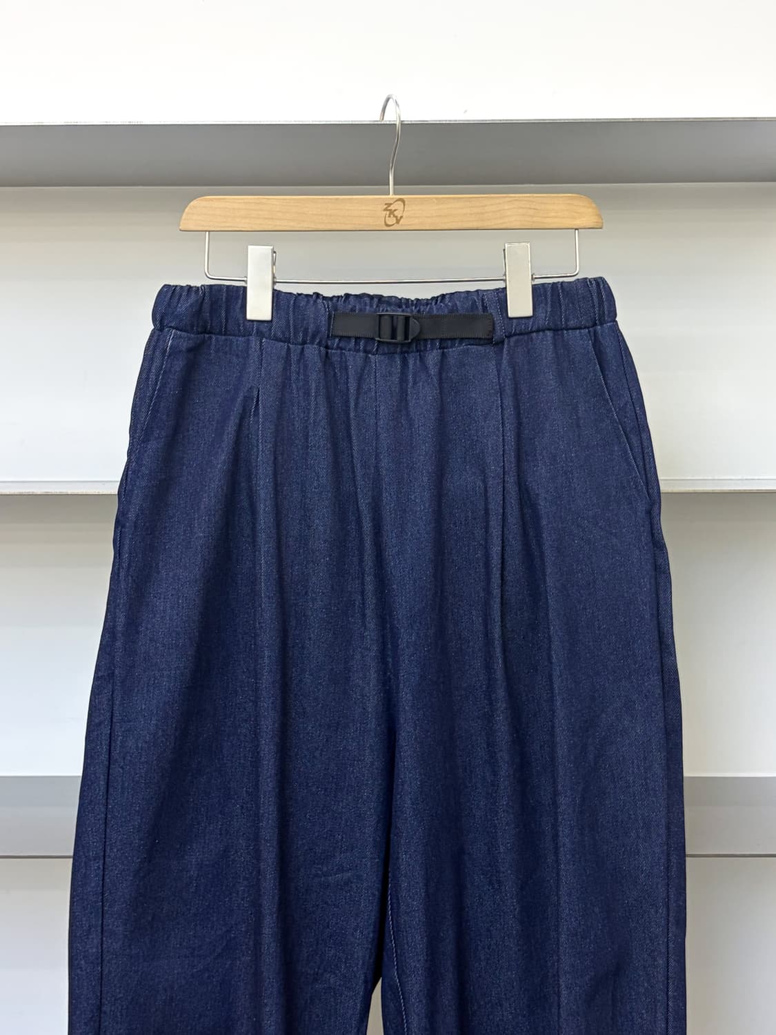 프릭스토어 벨티드 데님 와이드 팬츠 상품이미지2