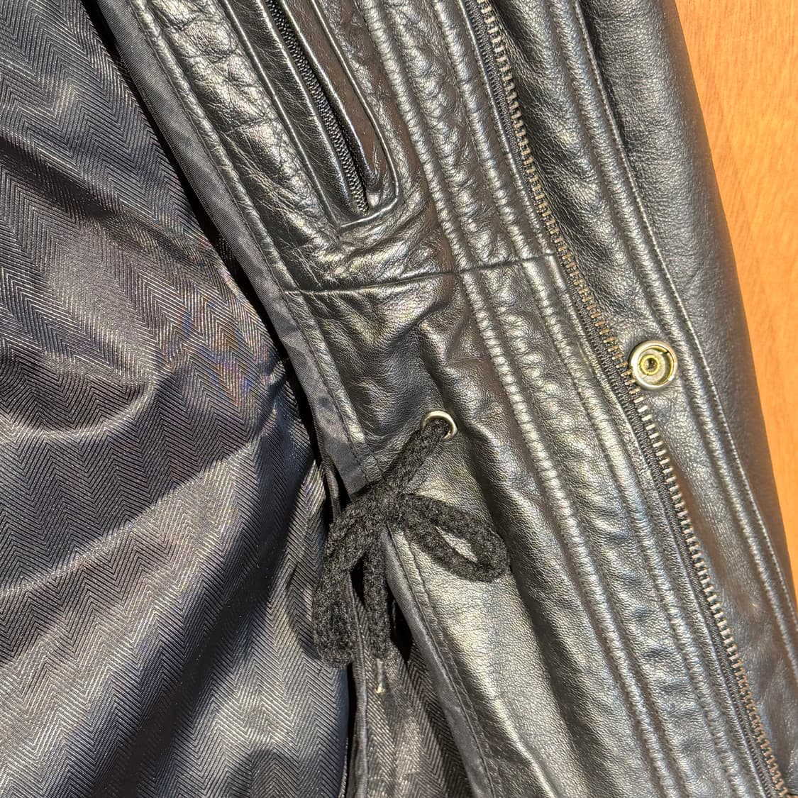 빈티지 헤비 카우레더 헌팅 자켓 L 소가죽 카코트 상품이미지6