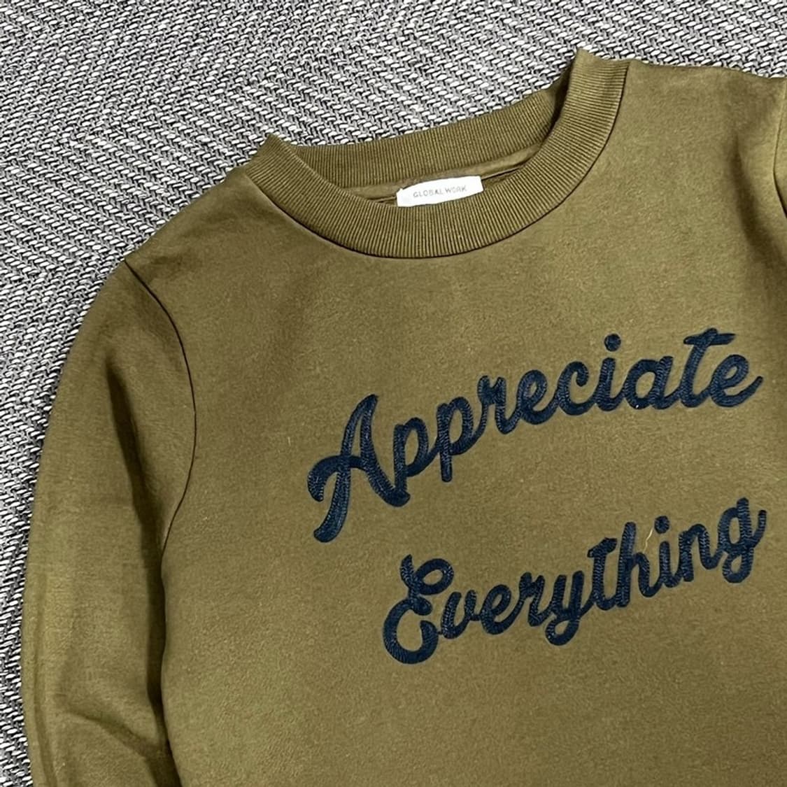 글로벌워크 자수 맨투맨 v1079 상품이미지3