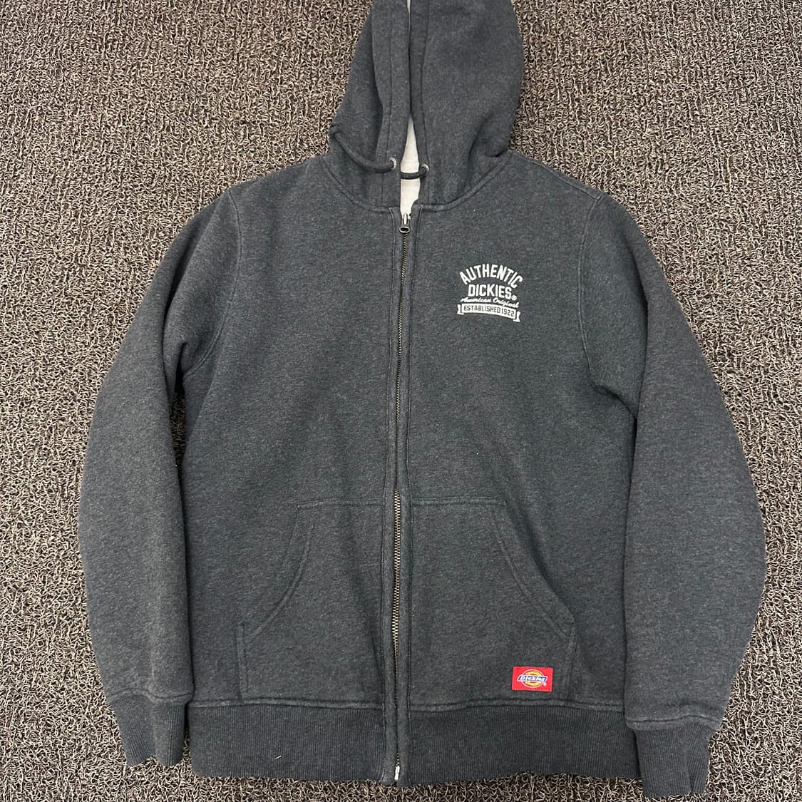 Dickies 디키즈 기모 털 후드집업 차콜 95(M) 상품이미지1