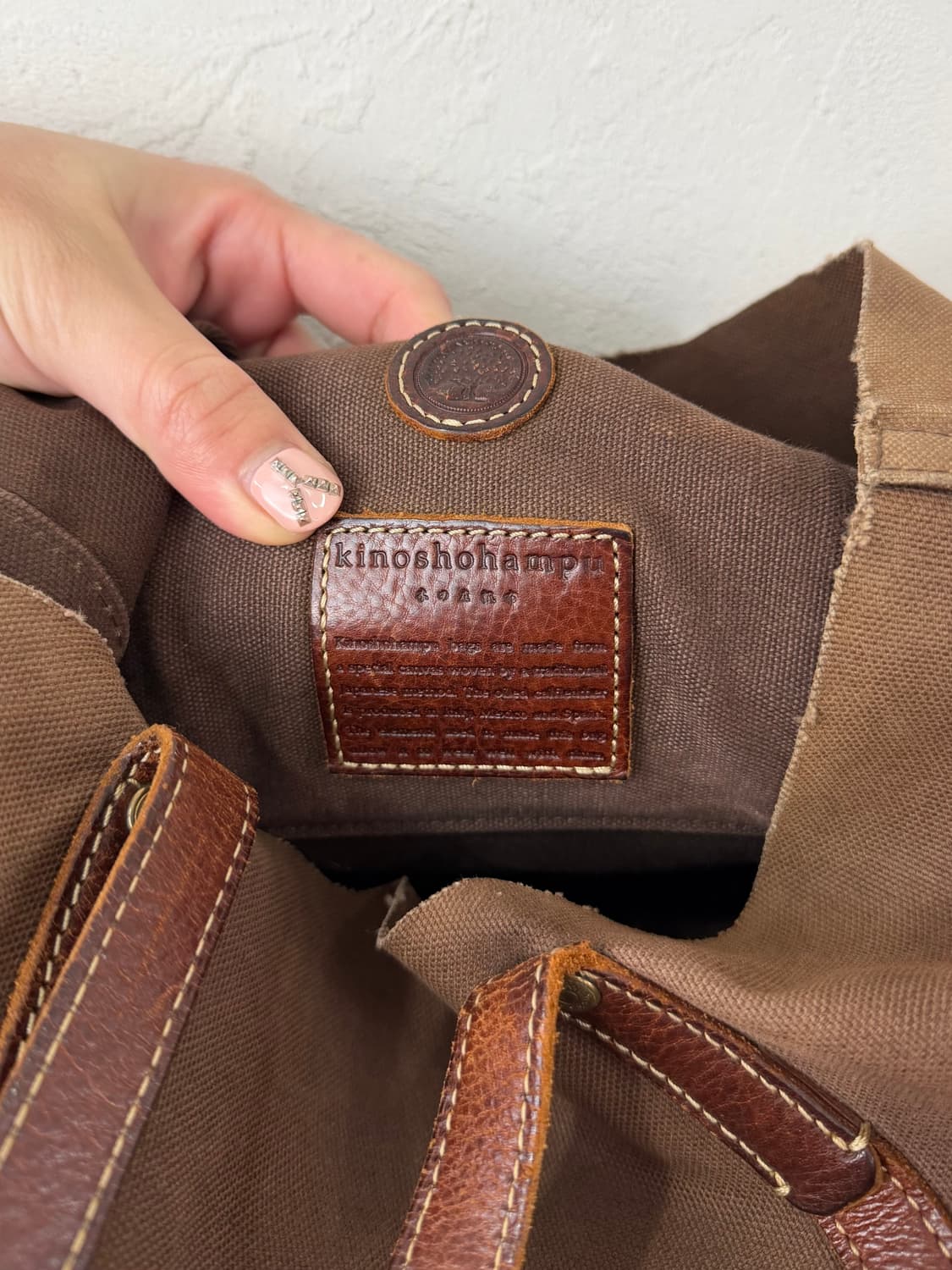 kinoshohampu 빈티지 캔버스 백 상품이미지5