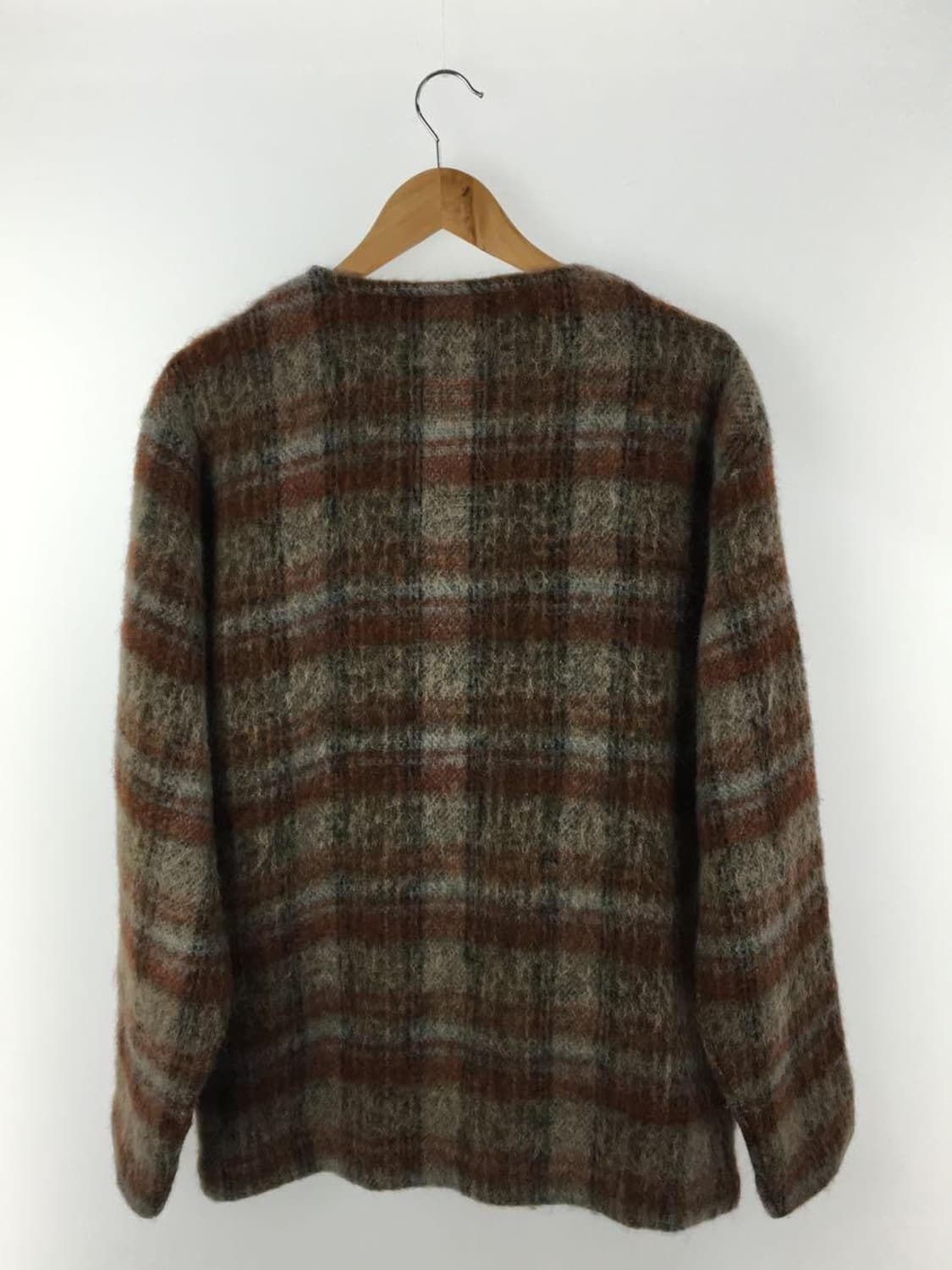 [48] 아워레가시 모헤어 어멘트 체크 가디건 상품이미지2