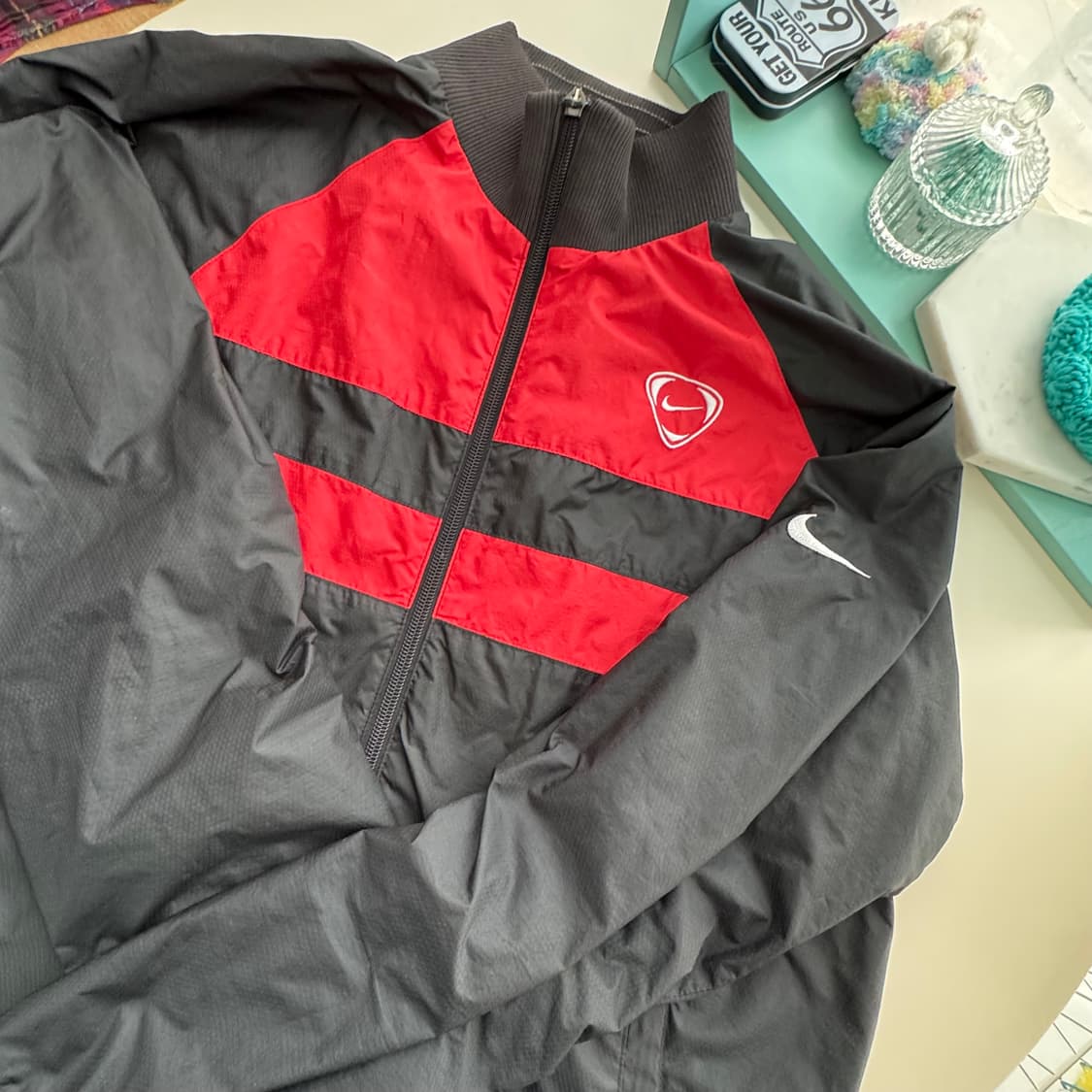 나이키 레트로 레드 블랙 바람막이 져지 M 상품이미지8