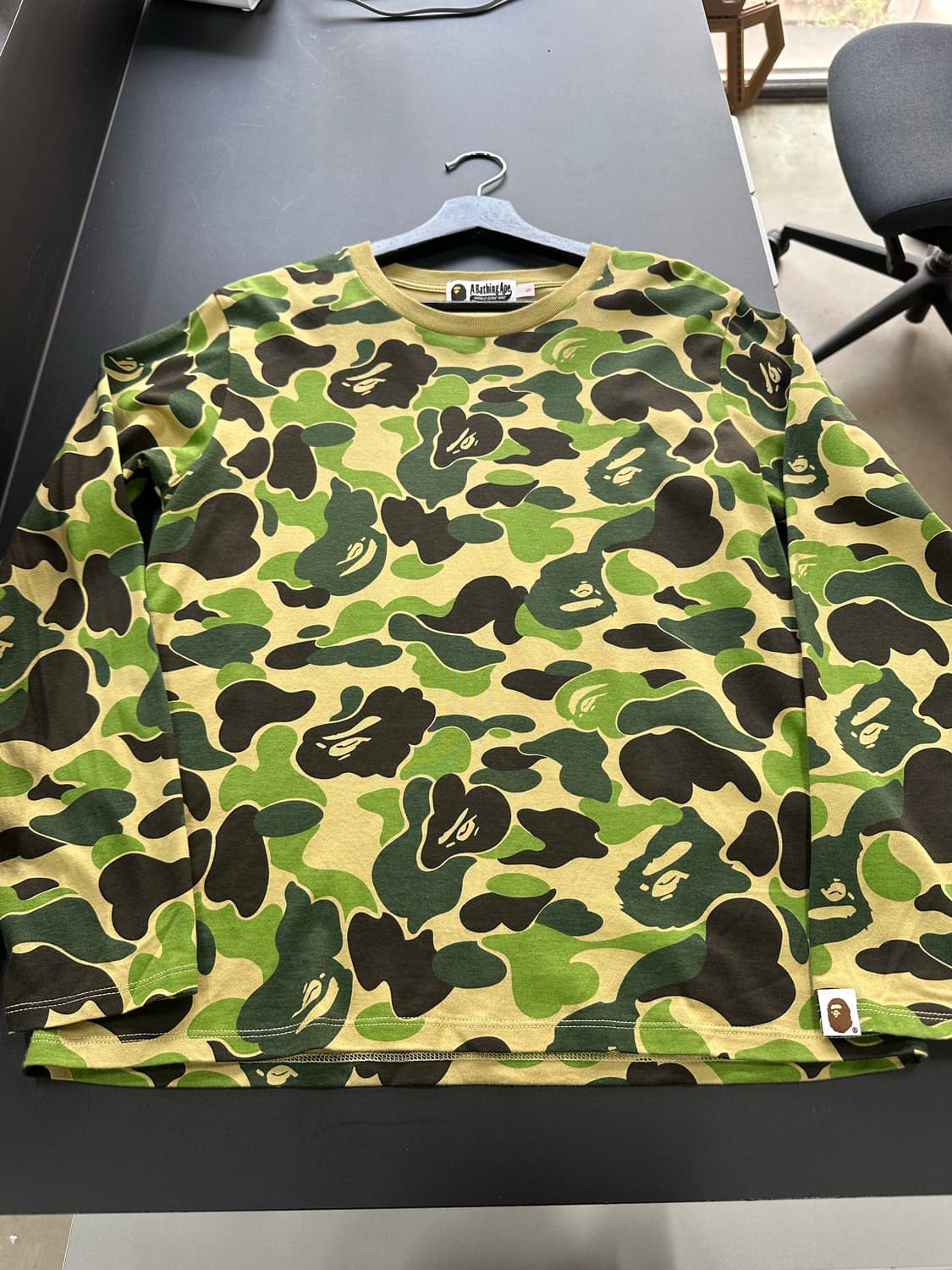 베이프 ABC 카모 롱슬리브 녹계 상품이미지4