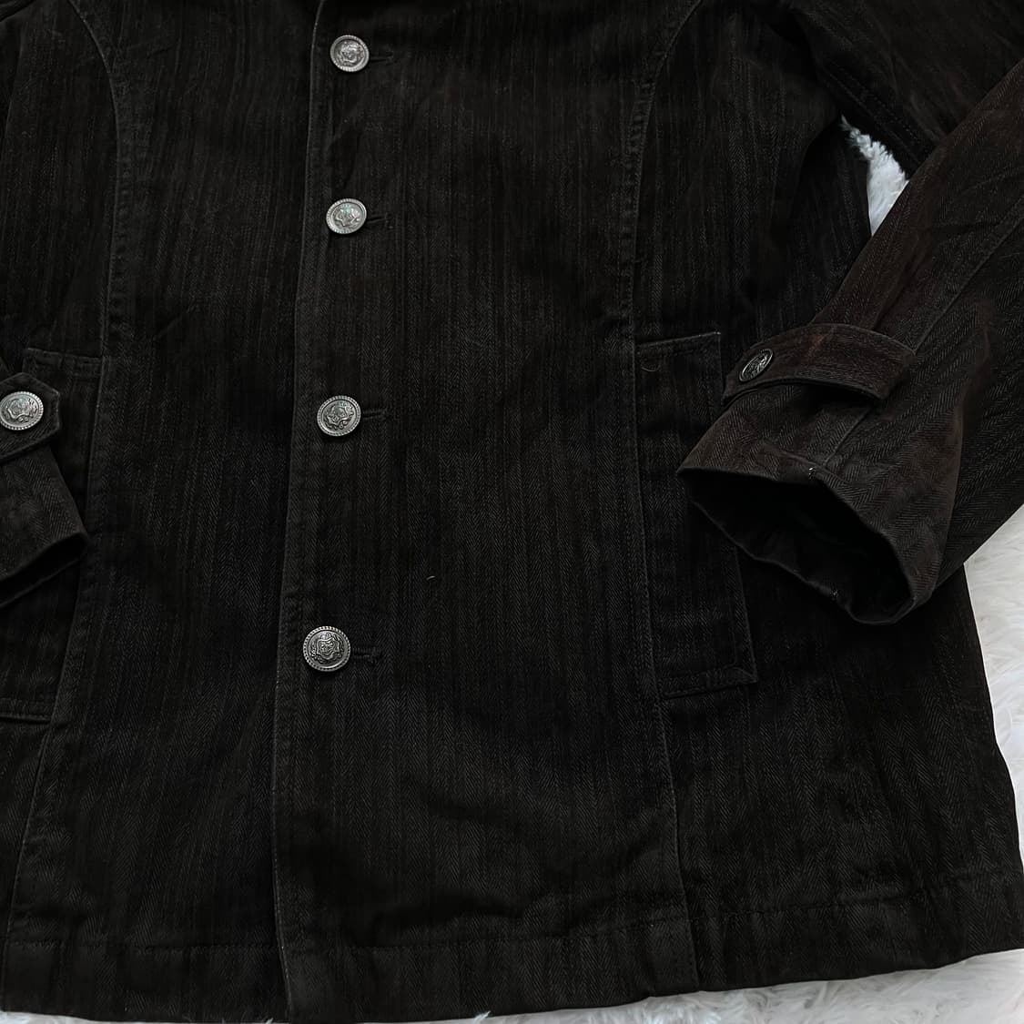 빈티지 레이스 블랙 니트 772 y2k 모리 스트릿 갸루 펑키 일본빈티지 상품이미지5