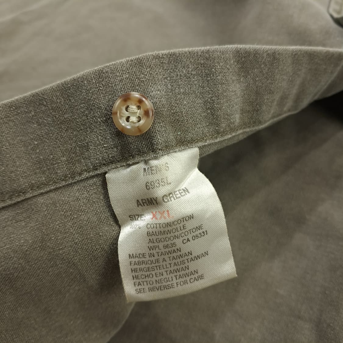 Co831 2XL 울리치 90s 아미그린 긴팔 워크셔츠 상품이미지6