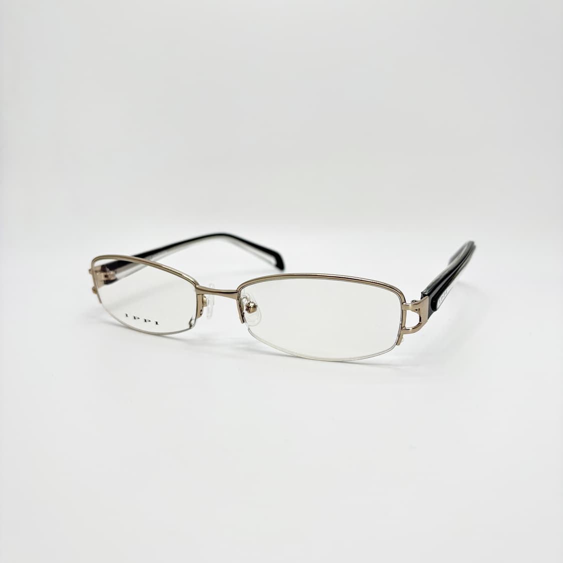 IPPI 골드 스퀘어 반무테 빈티지안경 상품이미지1