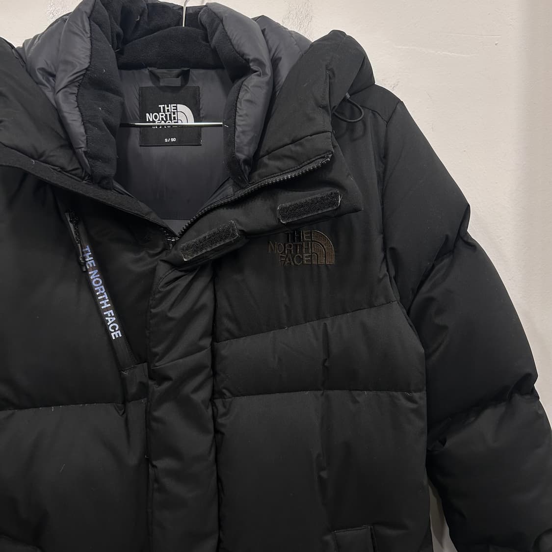 노스페이스 드라이벤트 구스다운 후드 롱패딩 상품이미지1