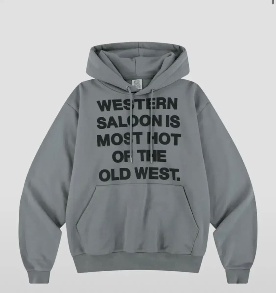 더바이닐하우스 후드티 TYPO HOODIE GREY 상품이미지1