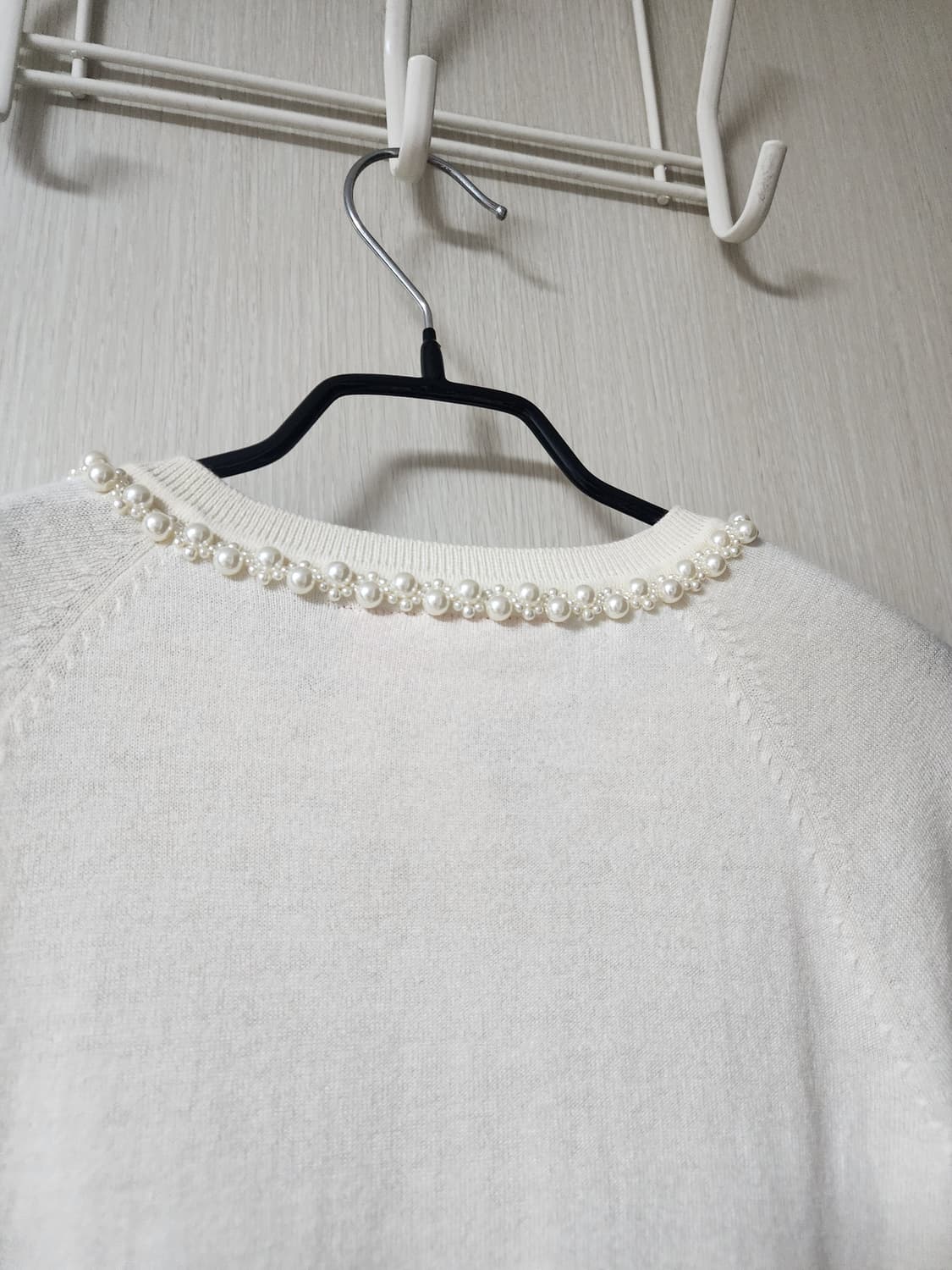 시몬로샤 h&m 울 실크 블렌드 가디건 XS 크림 상품이미지7