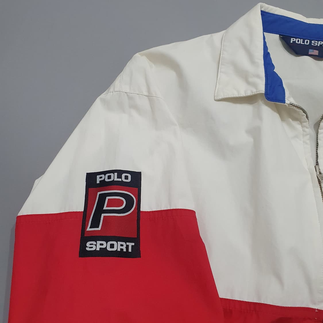 폴로스포츠 90s 스펠아웃 블루종 자켓 베이포트 L (110) 상품이미지5