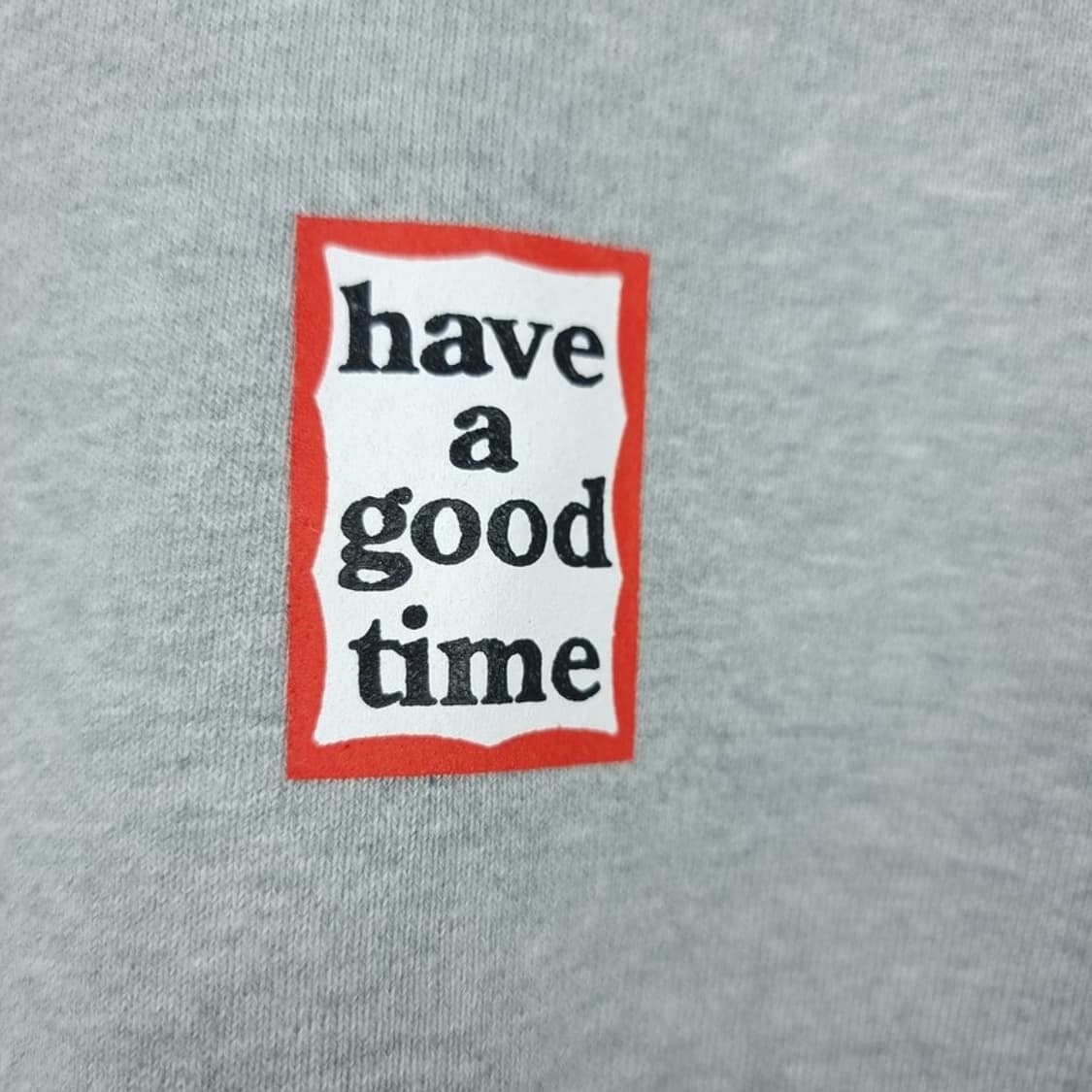 [해브어굿타임] 로고 프린팅 맨투맨 그레이 M20044 상품이미지7