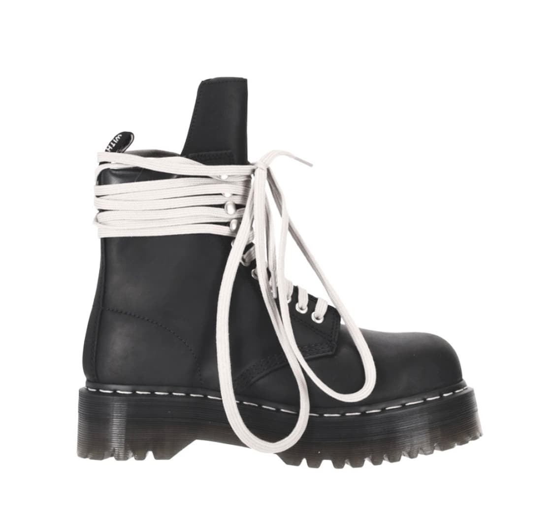 릭오웬스 x 닥터마틴 블랙 레이스업 부츠 상품이미지1