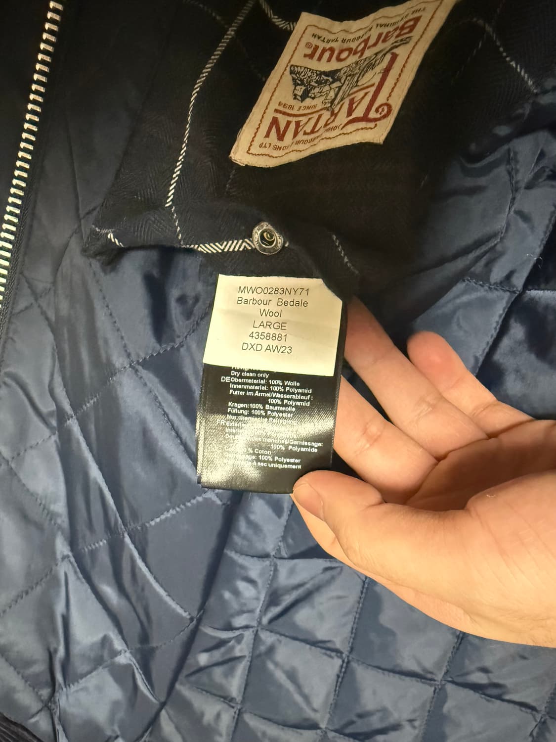 바버 울 자켓L 상품이미지5