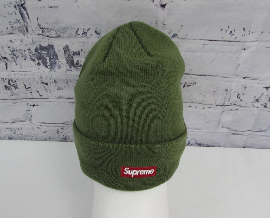 15FW 슈프림 x 요지야마모토 스크립트로고 비니 올리브 상품이미지3