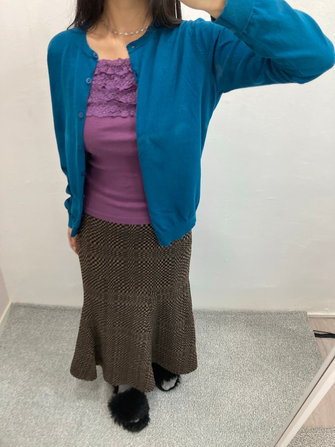 유니클로 블루 가디건 상품이미지3