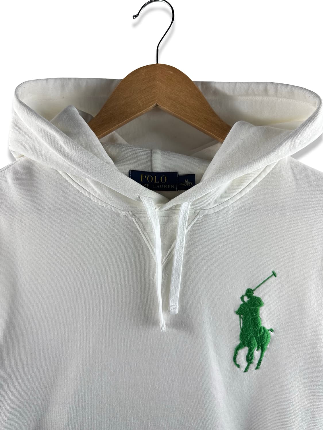 폴로랄프로렌 화이트 그린 빅포니 아이코닉 후드티2691 상품이미지3