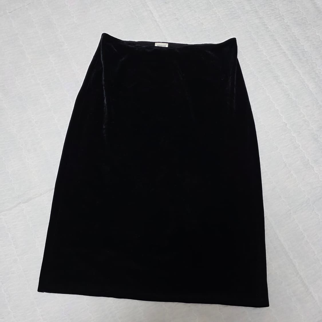 ARMANI collezioni)유럽빈티지 블랙 벨벳st 정장 롱스커트 상품이미지1