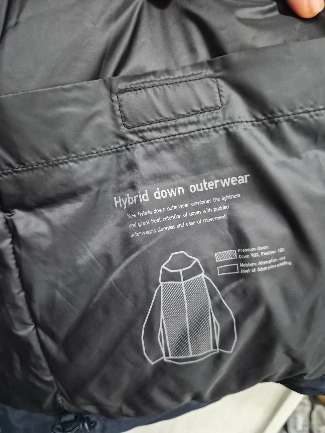 L) 유니클로 하이브리드 다운 자켓 팝니다 상품이미지4