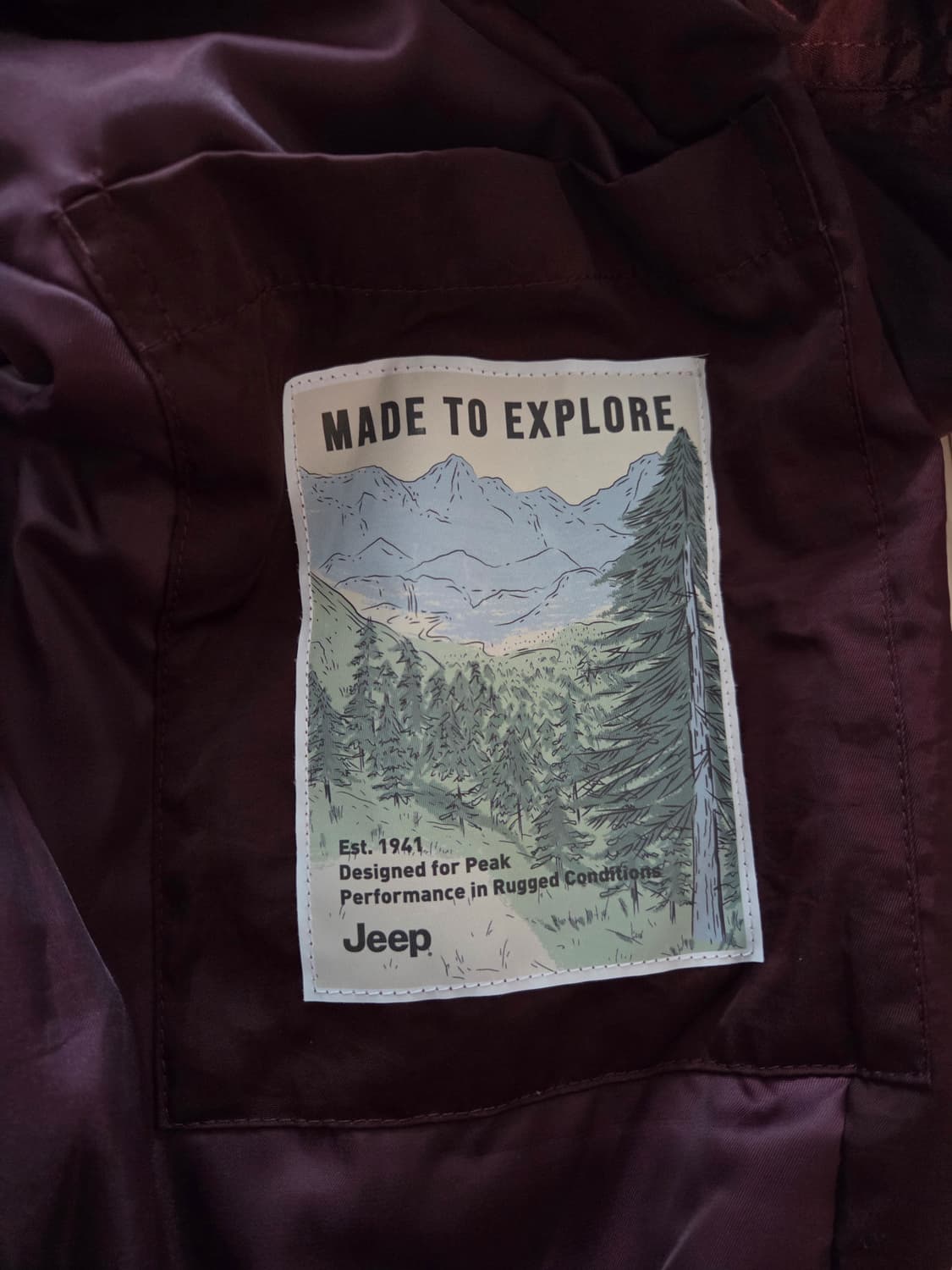 Jeep MA-1 패딩 항공점퍼(버건디) 상품이미지3