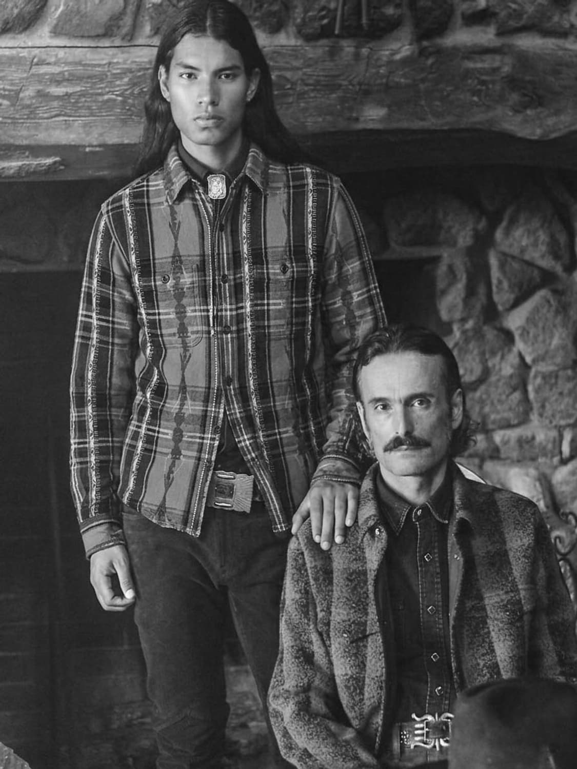 폴로 랄프로렌 더블콘초 사우스웨스턴 인디언 아즈텍 웨스텐 워크 셔츠 상품이미지3