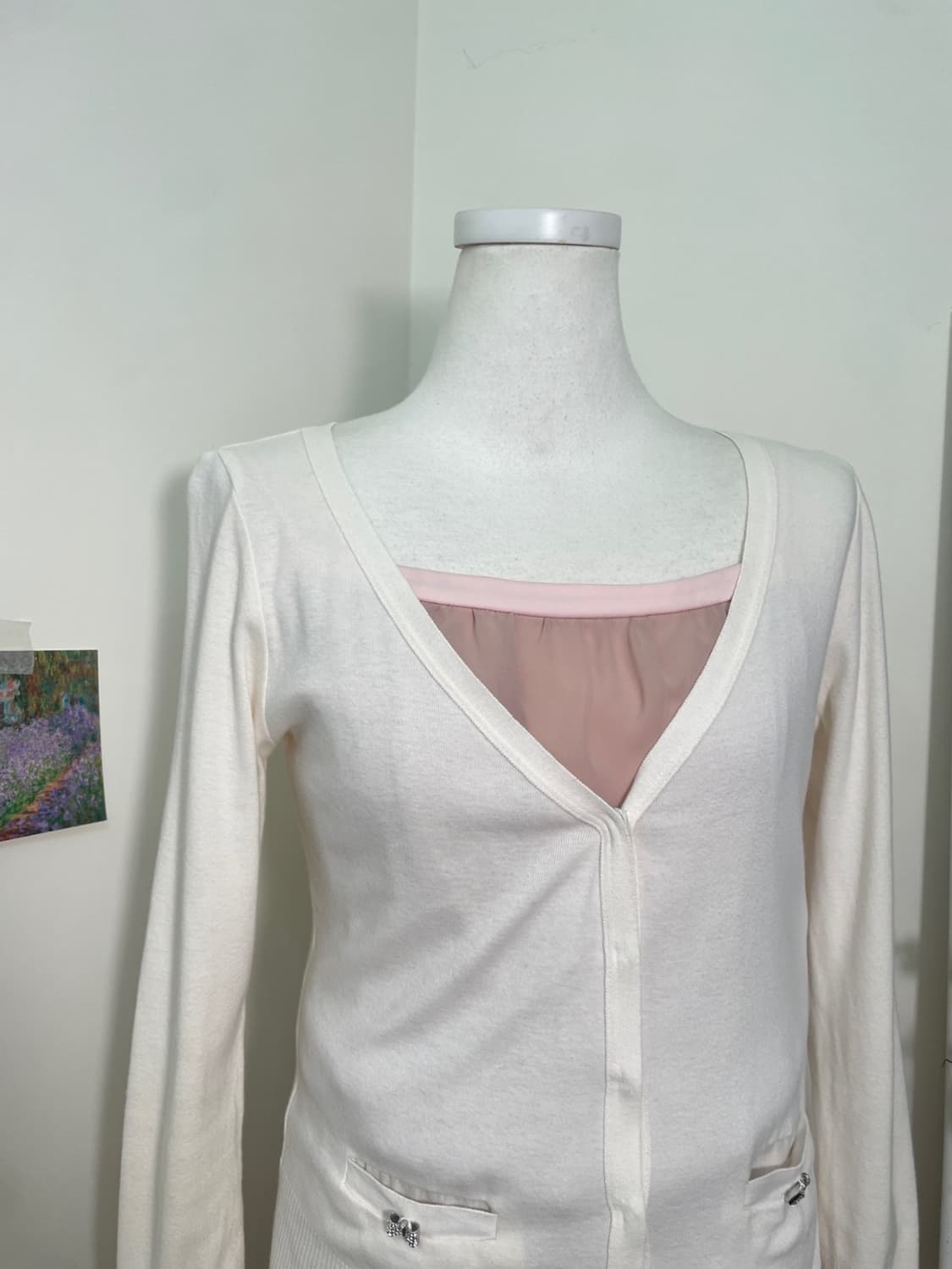 JILL STUART pink ivory cubic bow pocket 상품이미지6