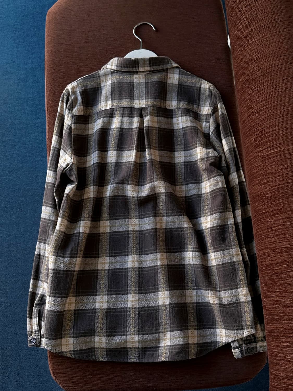 Cotton shirring design nel check blouse  상품이미지4