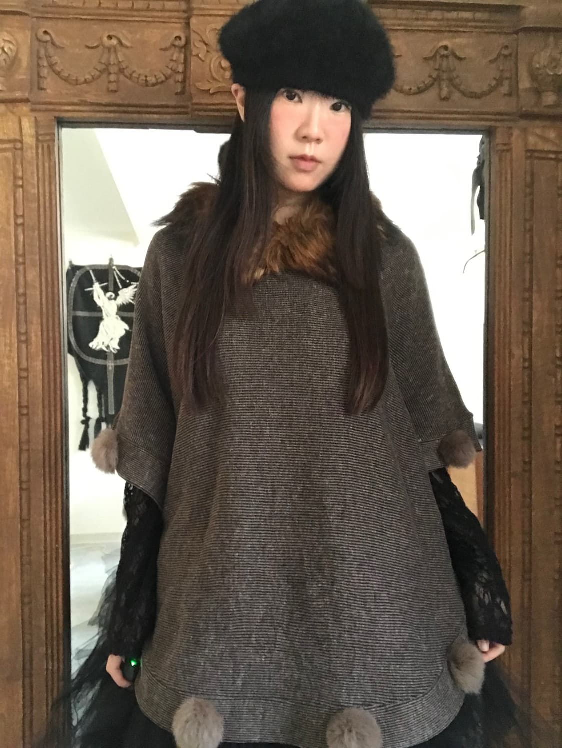 vintage fur cape 상품이미지2