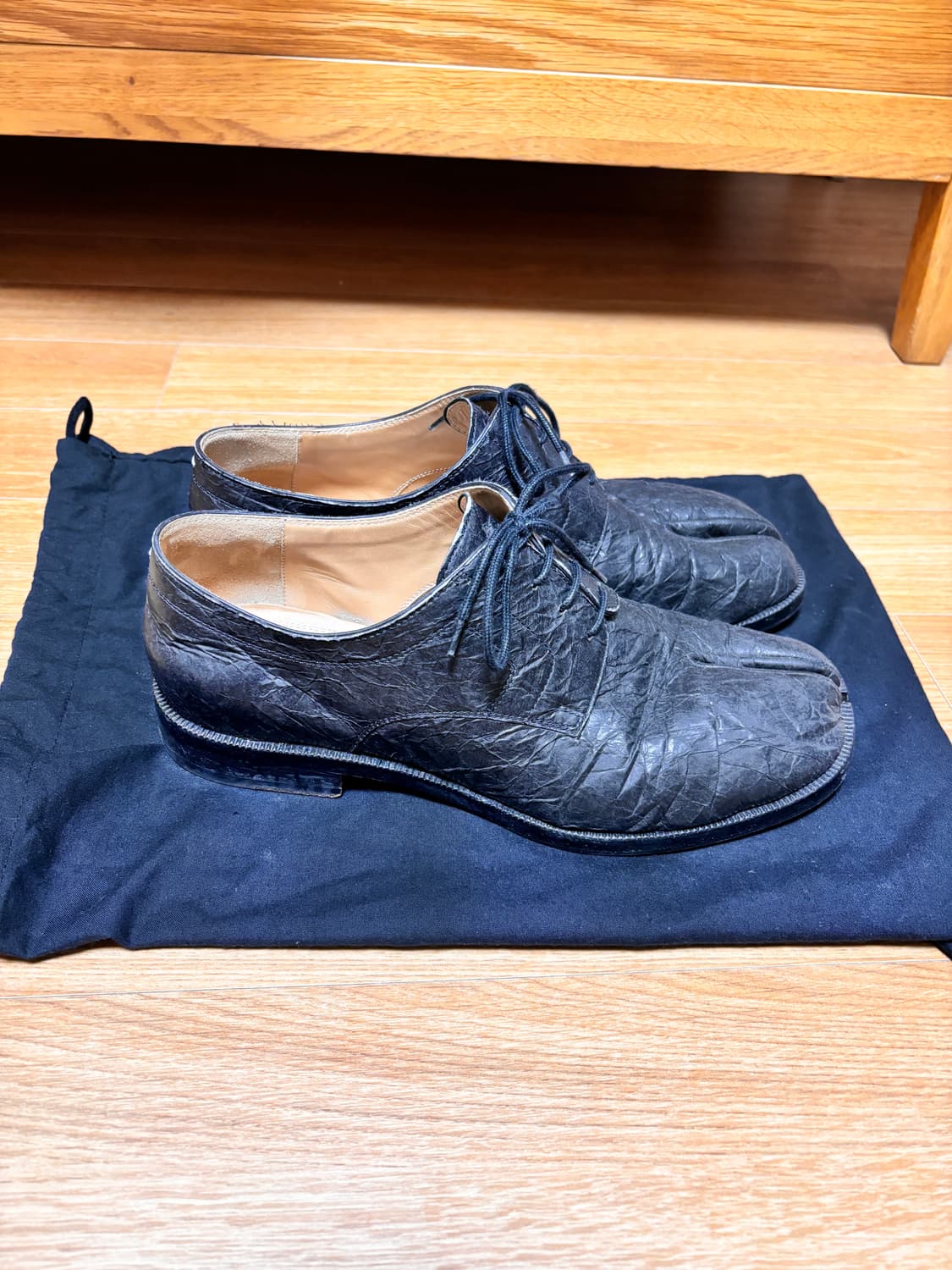 메종 마르지엘라 페이퍼 이펙트 타비 더비 슈즈 (42) 상품이미지2