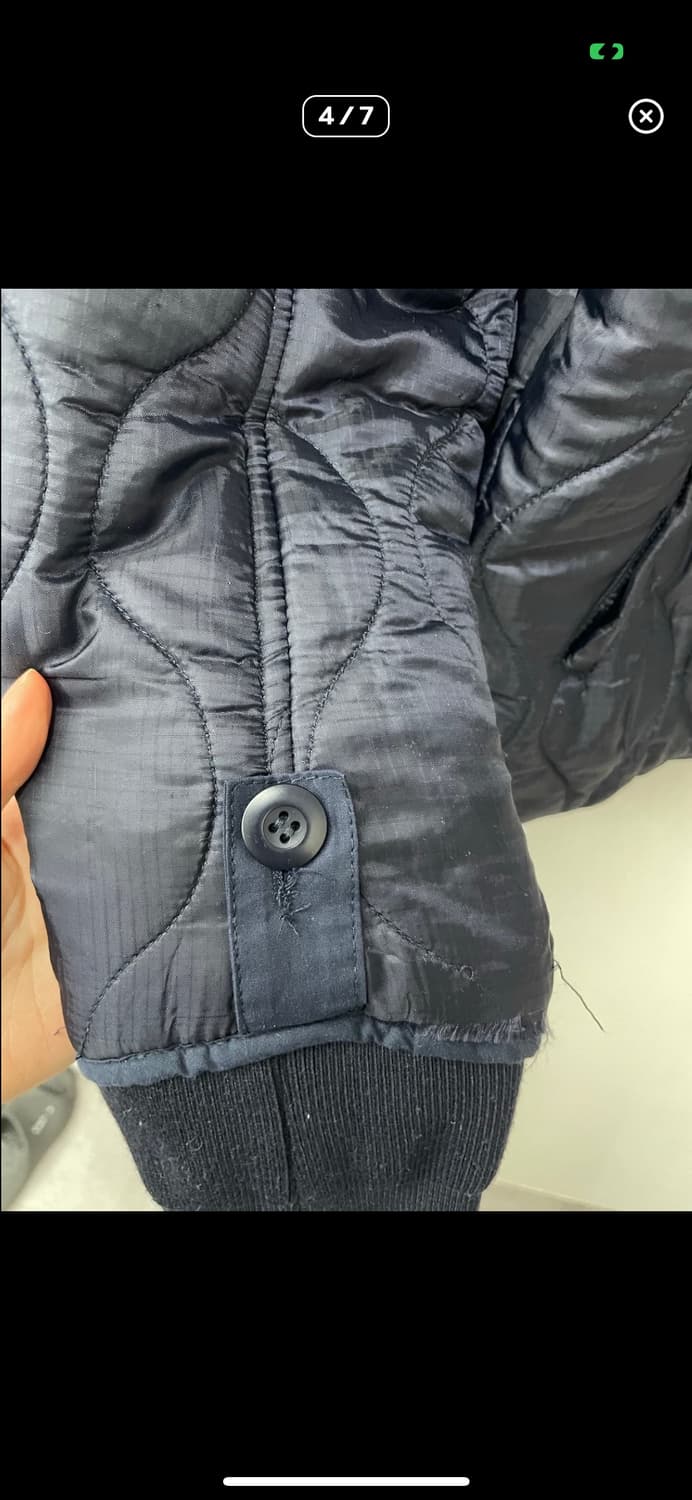 라퍼지스토어 네이비 숏 퀄팅 자켓 A3423 상품이미지4