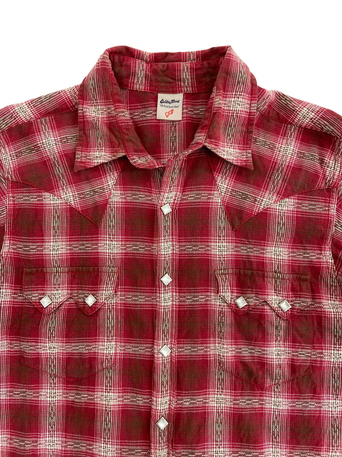 Golden Breed 체크 웨스턴 셔츠 상품이미지4