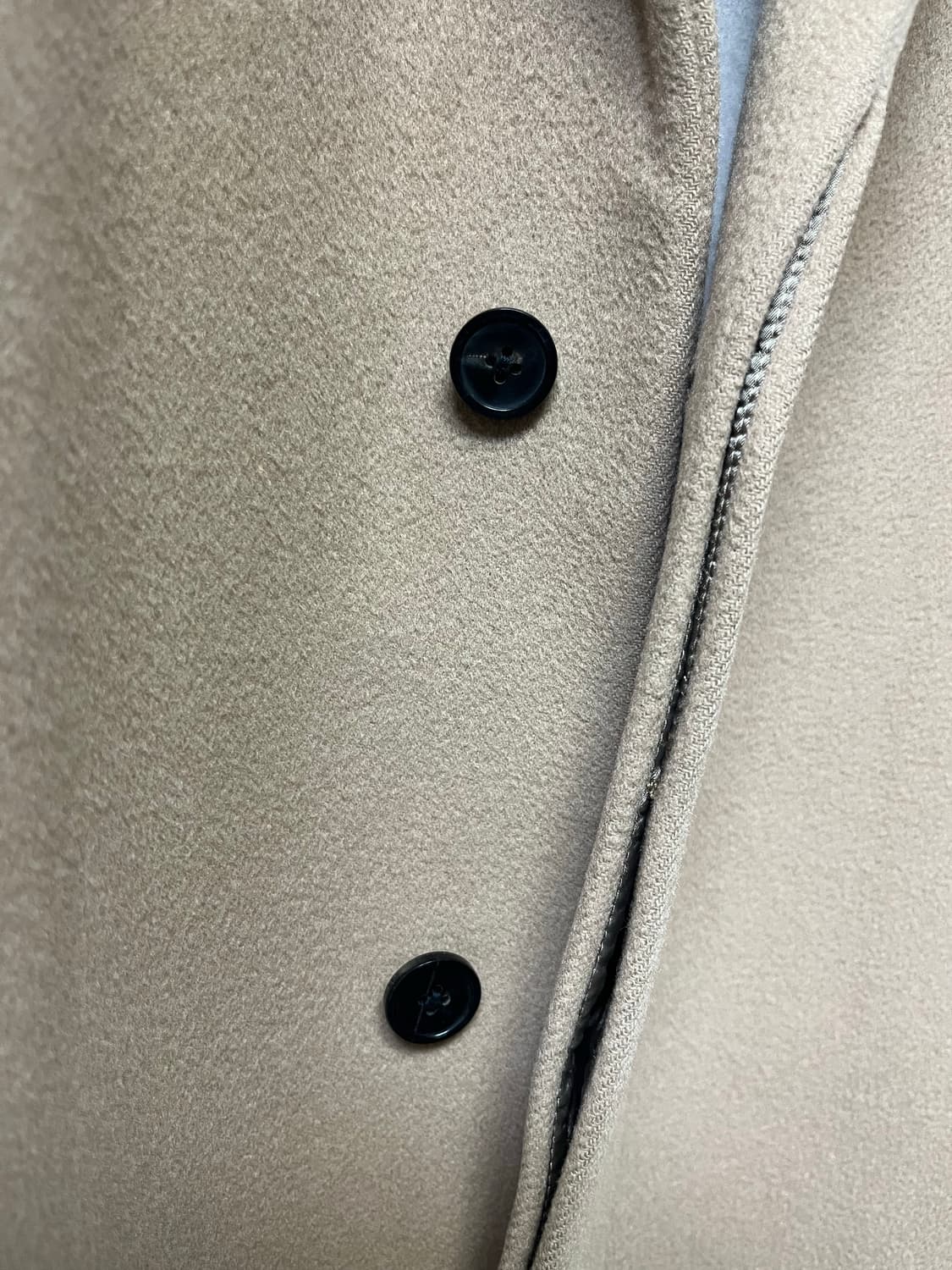 타임옴므 베이지 캐시미어 코트 100사이즈 상품이미지4