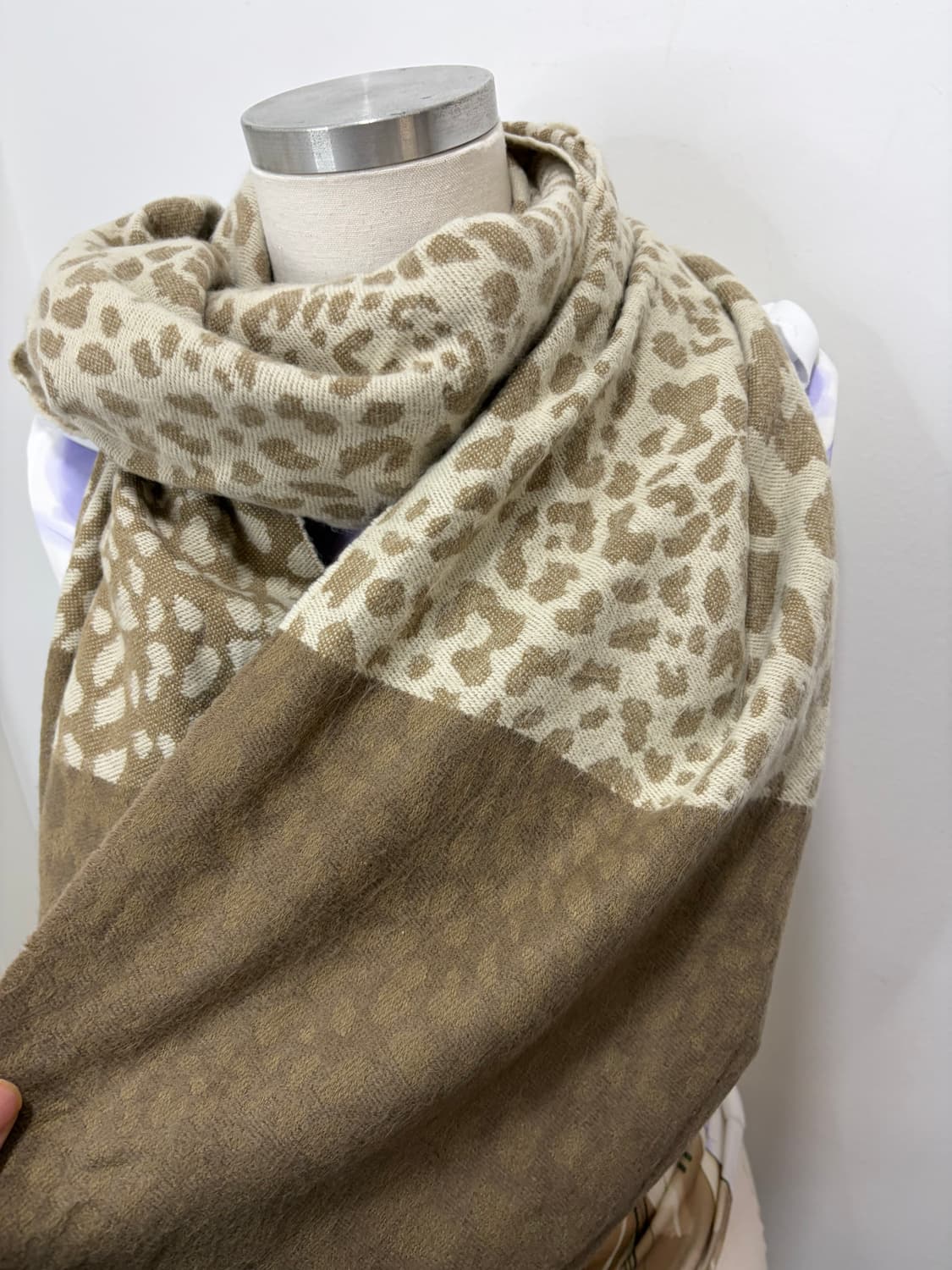 일본 빈티지 갸루 레오파드 머플러 상품이미지2