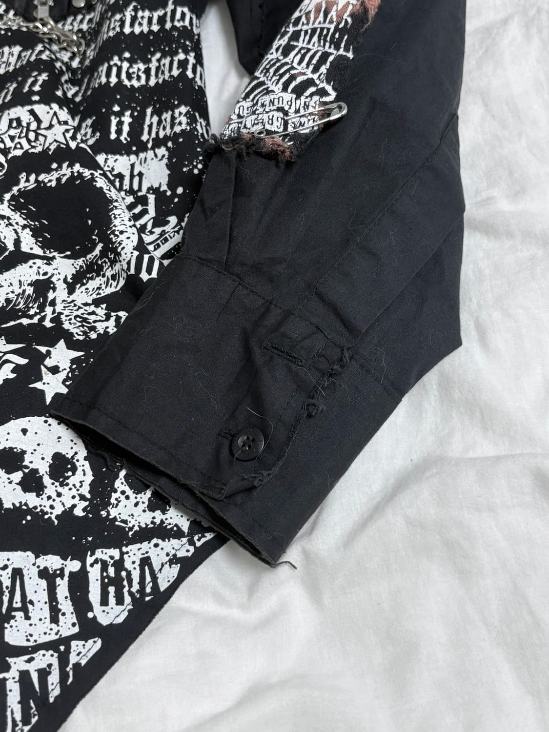 Mad Punks 매드펑크 십자가 체인 프린팅 셔츠 상품이미지3