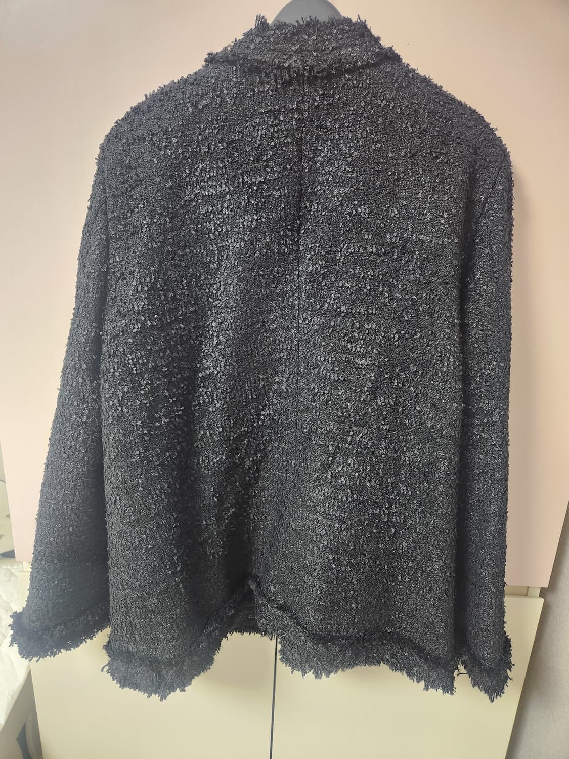 카키포인트 트위드 롱 블랙 상품이미지10